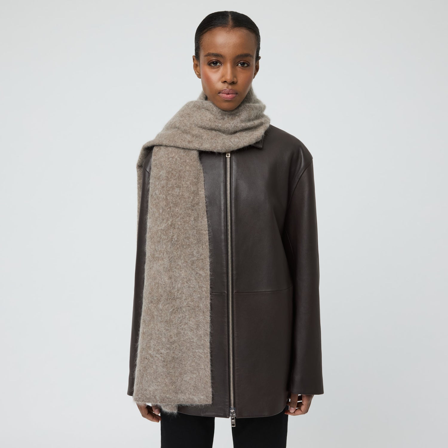 Brushed Cashmere Scarf