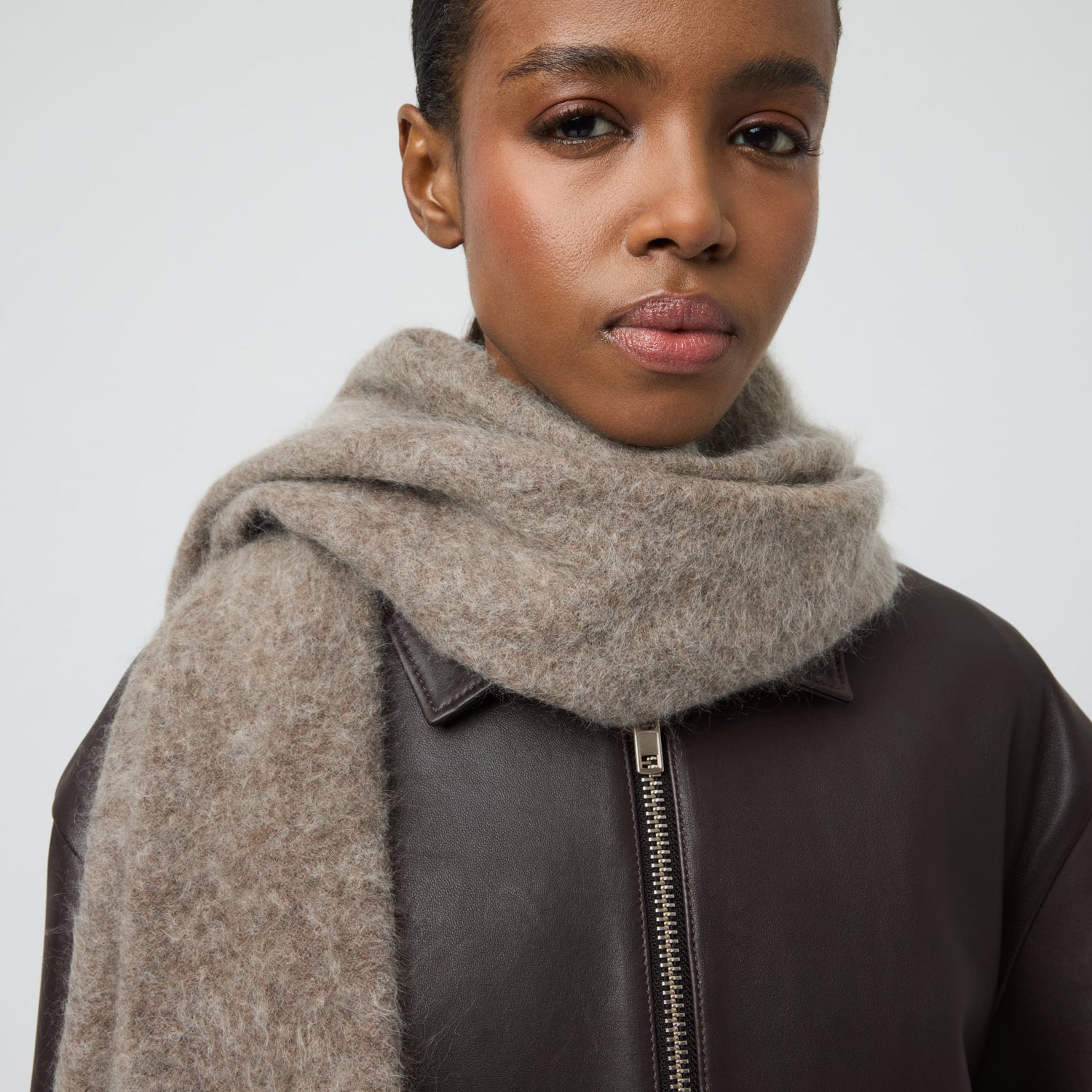 Brushed Cashmere Scarf