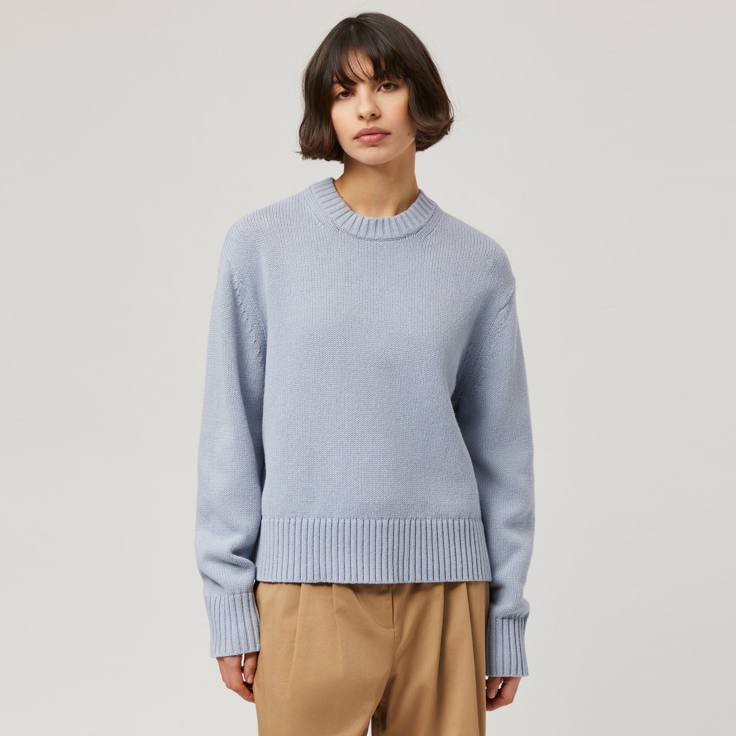 Women's Cotton-Cashmere Crewneck Sweater