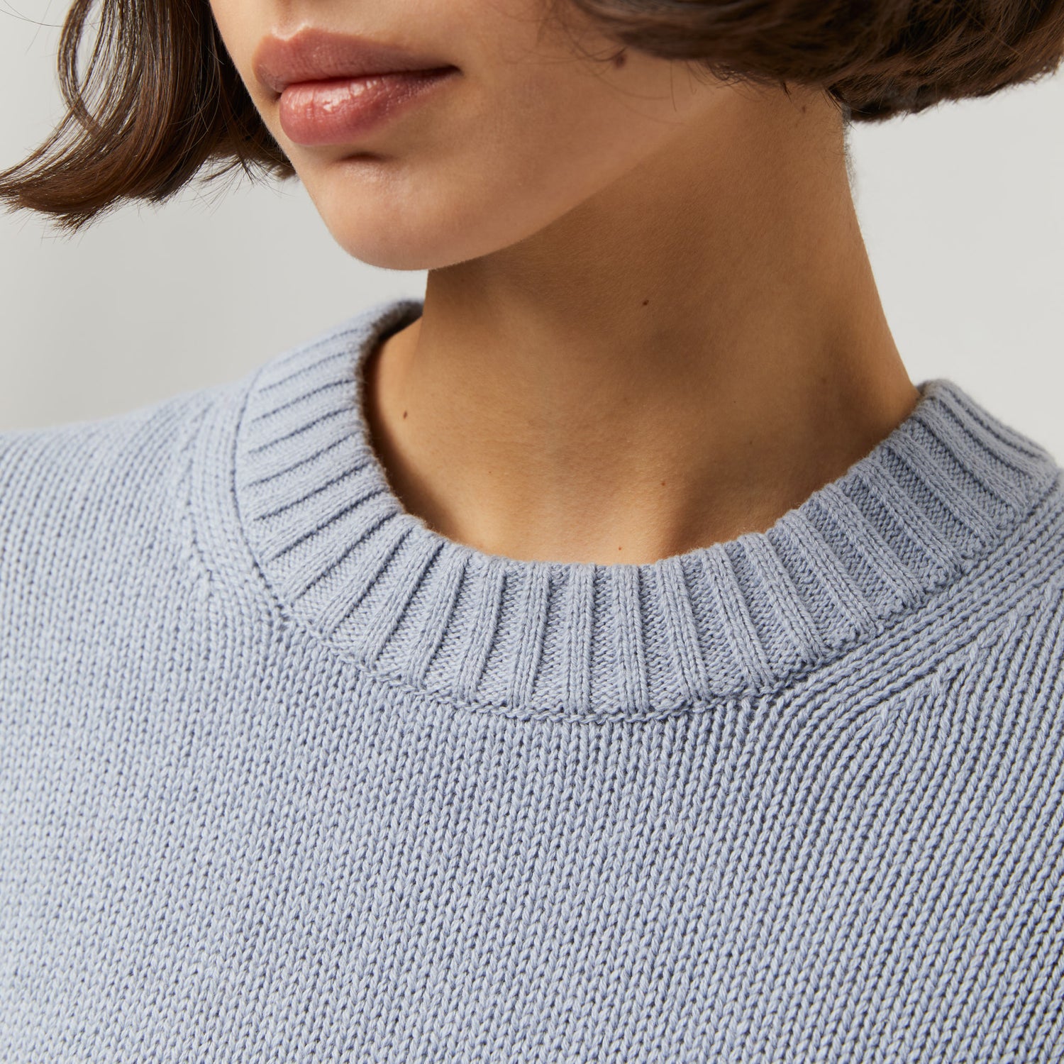 Women's Cotton-Cashmere Crewneck Sweater