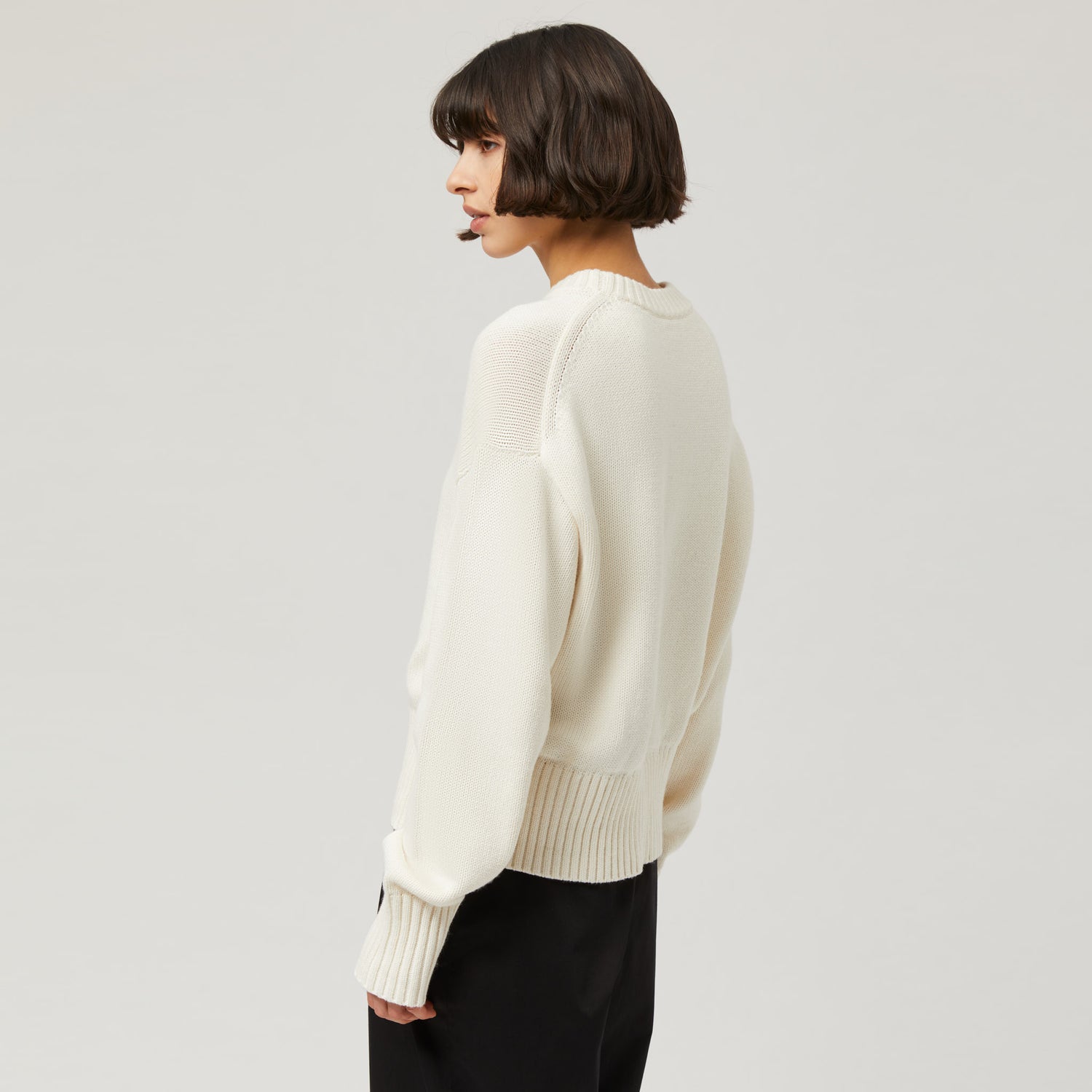 Women's Cotton-Cashmere Crewneck Sweater