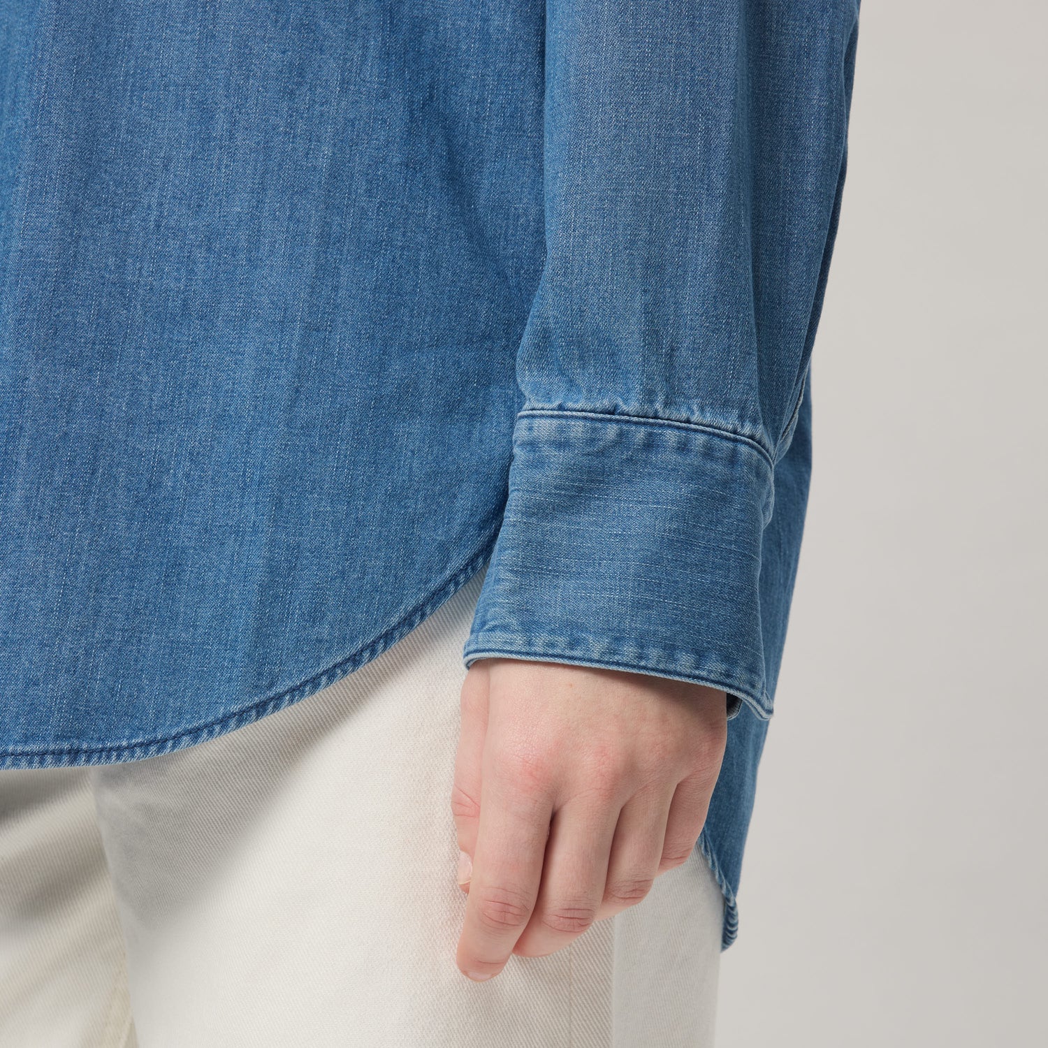 Oversized jeansskjorta för dam