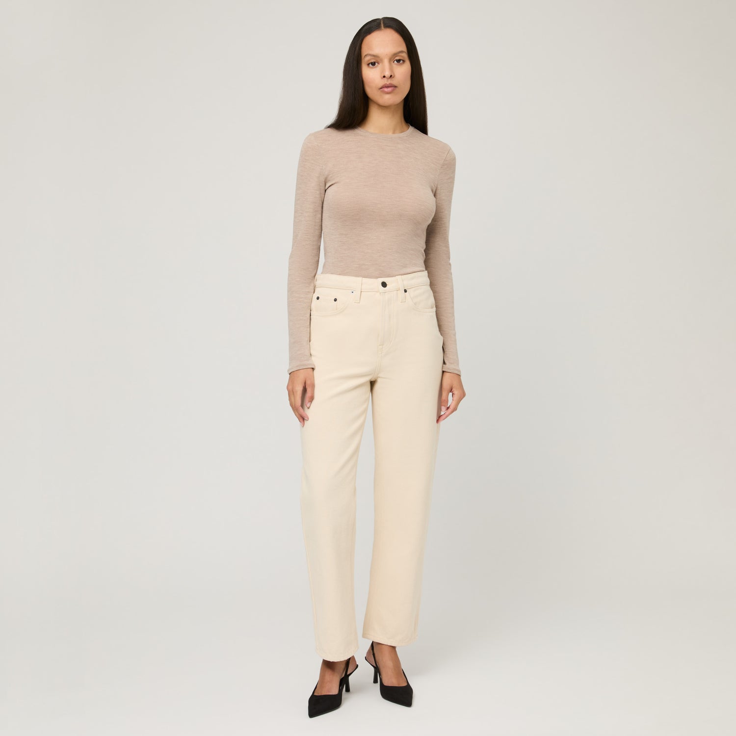 Women's Fine Knit Merino Long Sleeve Top