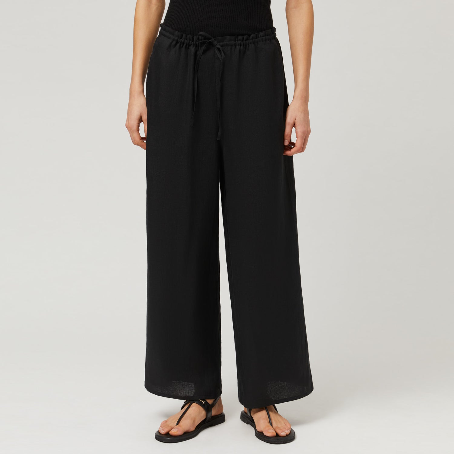 Women's Linen Drawstring Trousers