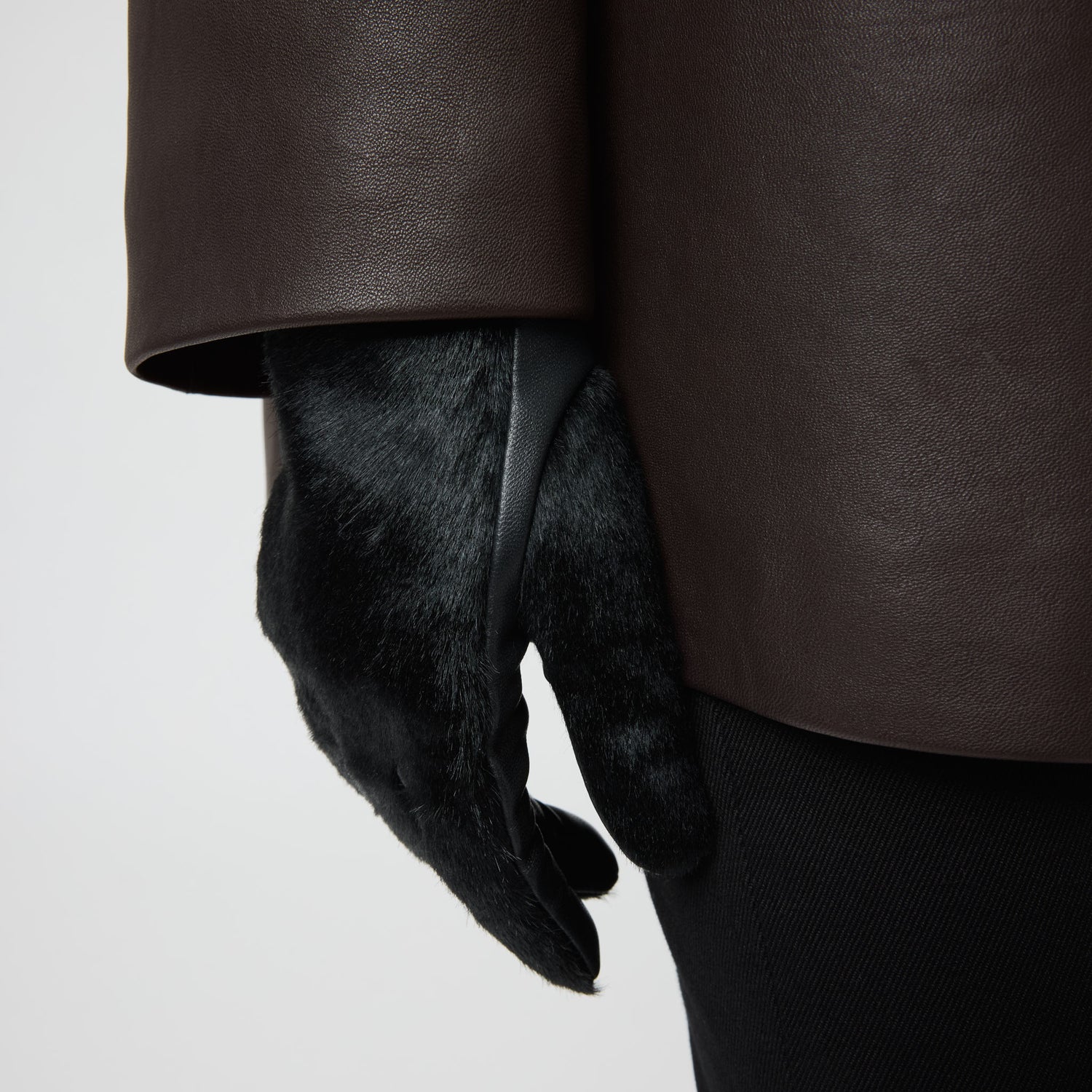 Women's Pony Hair Leather Gloves