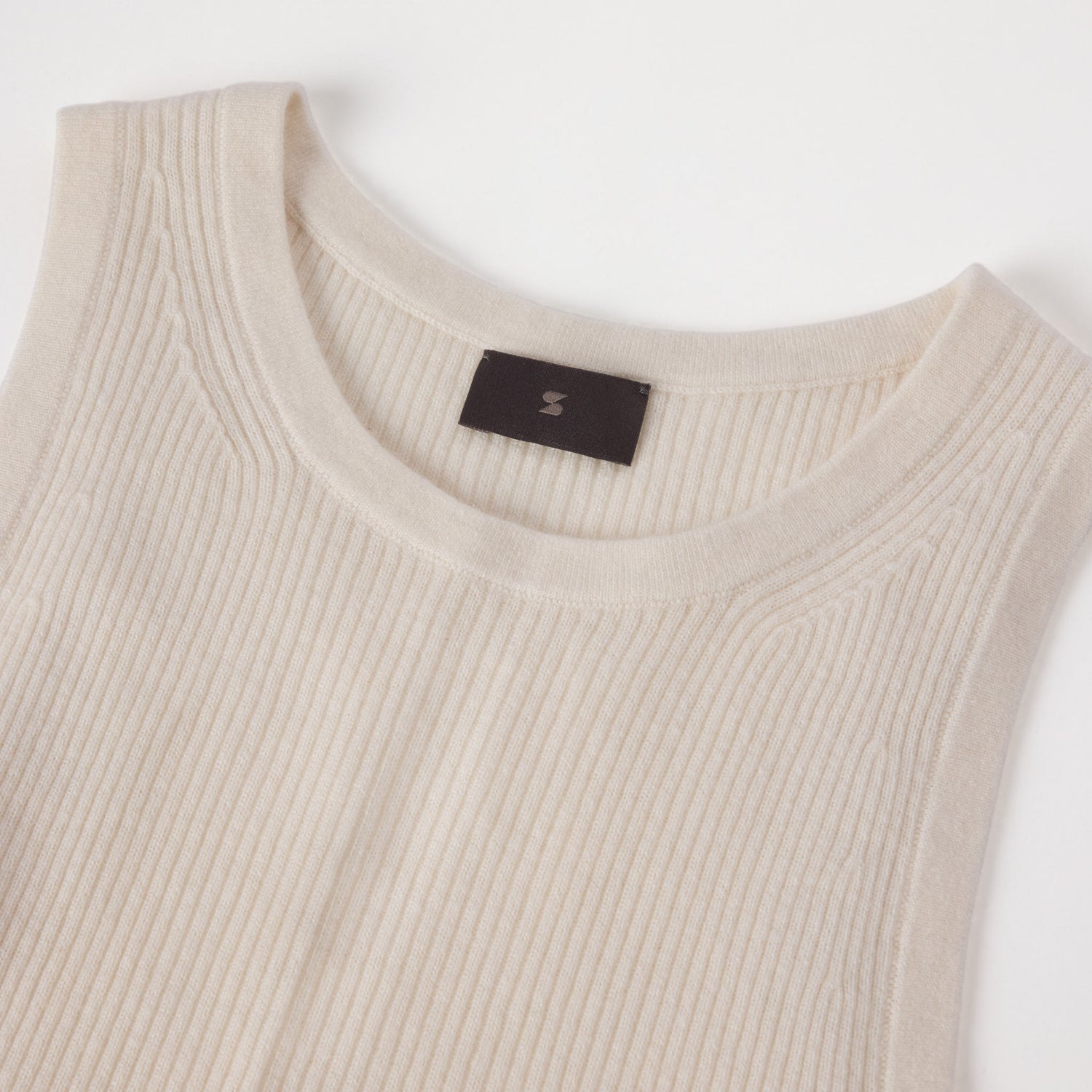 Women's Ribbed Cashmere-Silk Tank Top