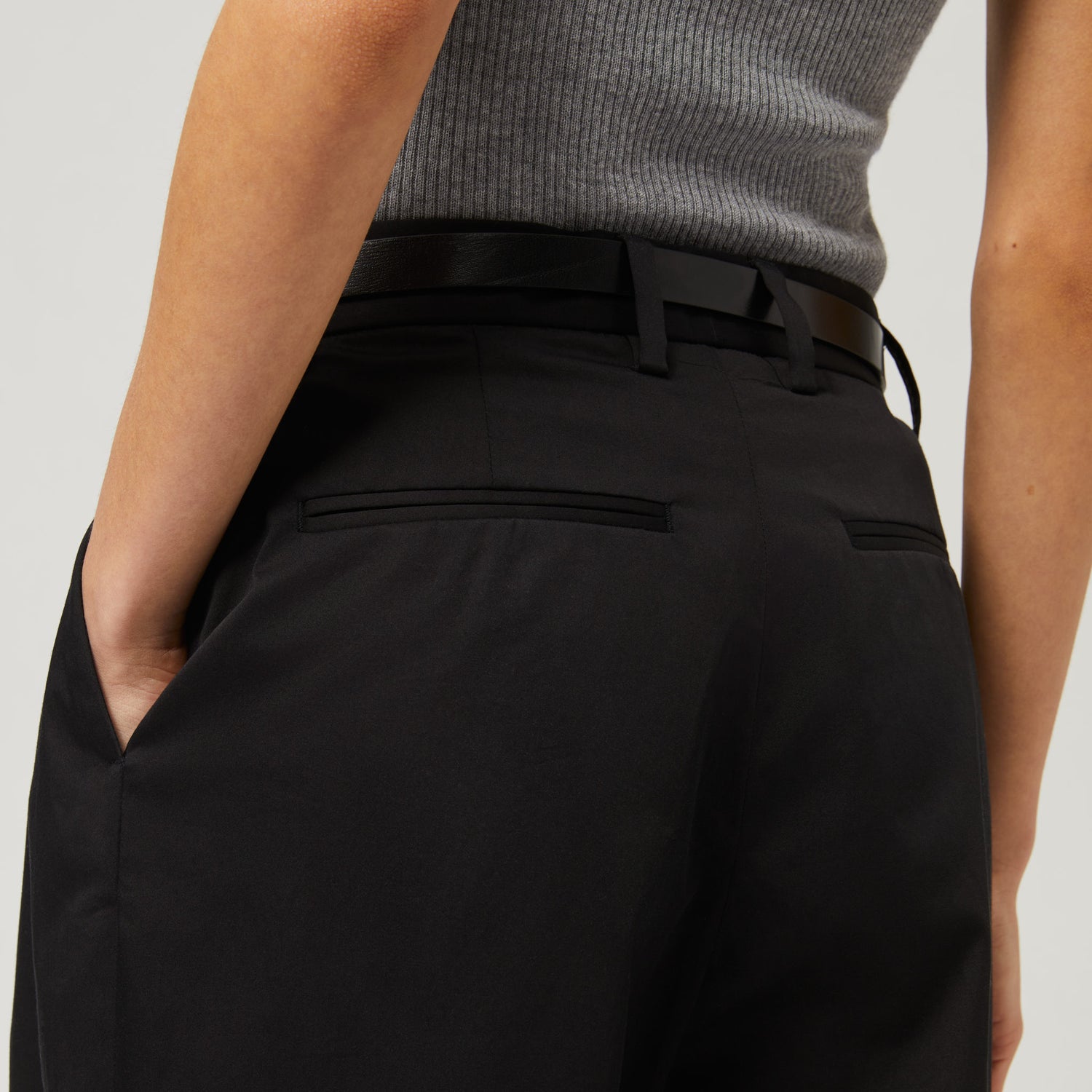 Women's Silk Cotton High Waisted Trousers