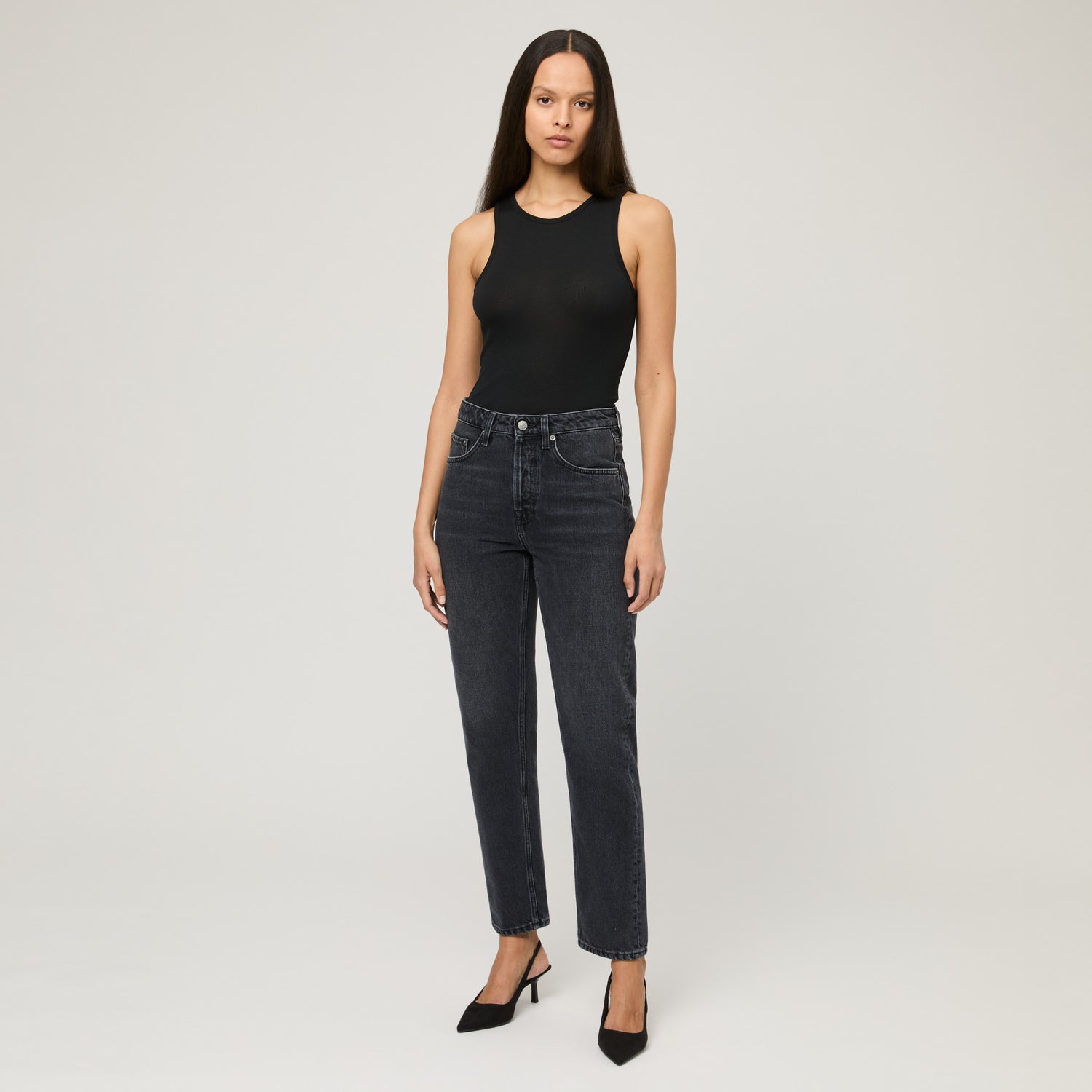 Women's Ribbed Cotton-Silk Tank Top