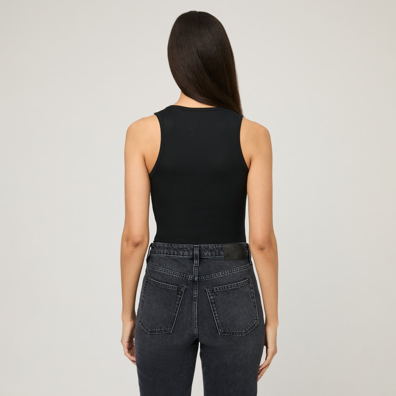 Women's Ribbed Cotton-Silk Tank Top