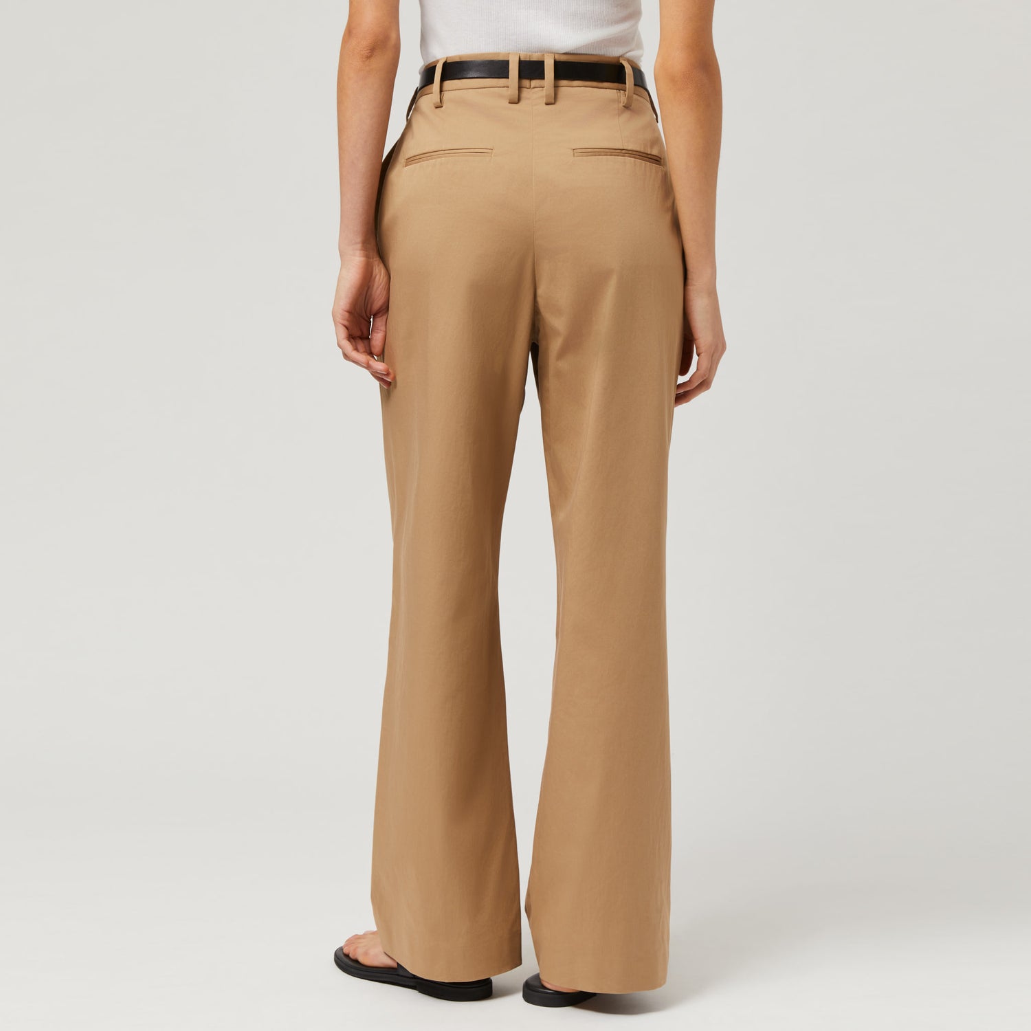 Women's Silk Cotton High Waisted Trousers