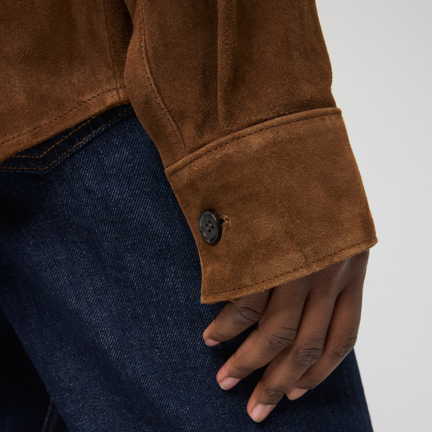 Women's Relaxed Suede Shirt