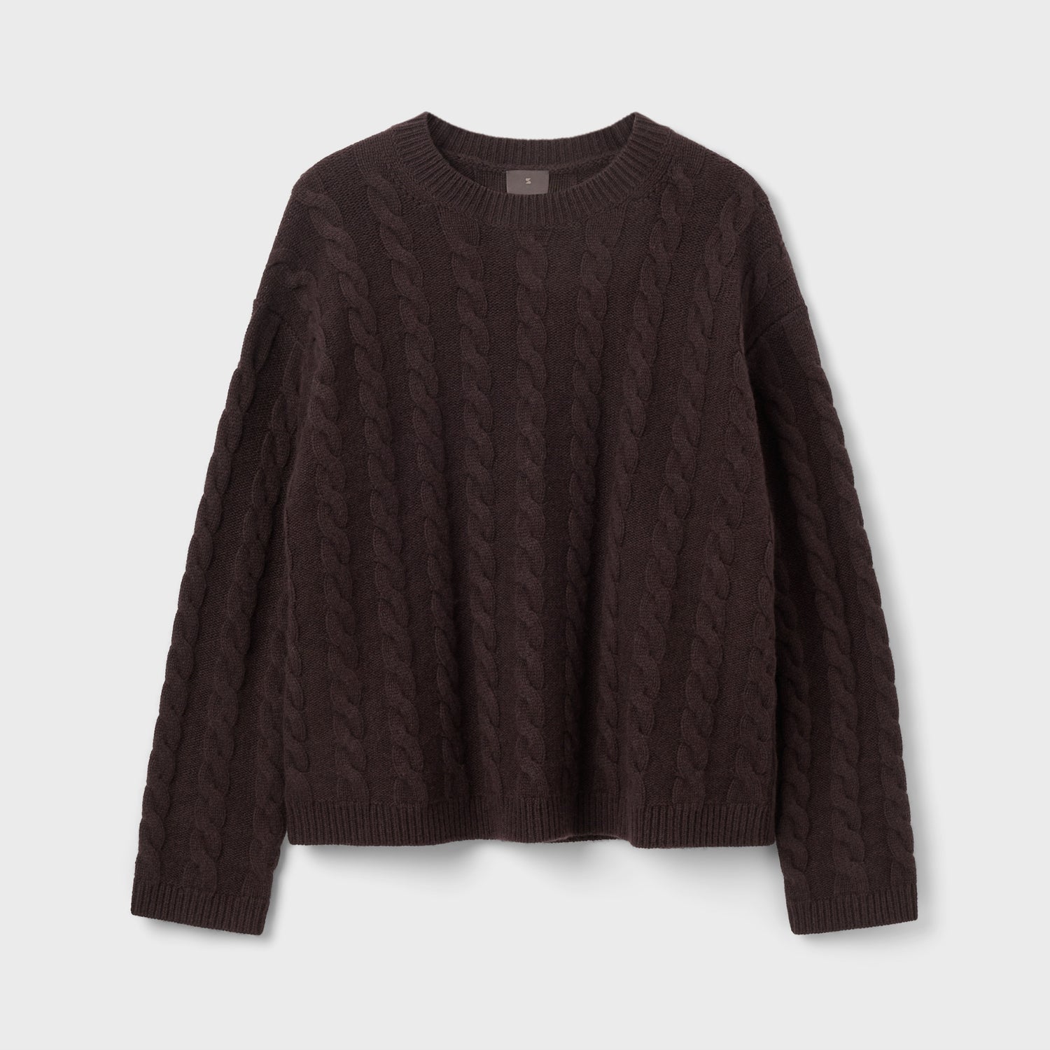 Women's Wool-Cashmere Cable Sweater