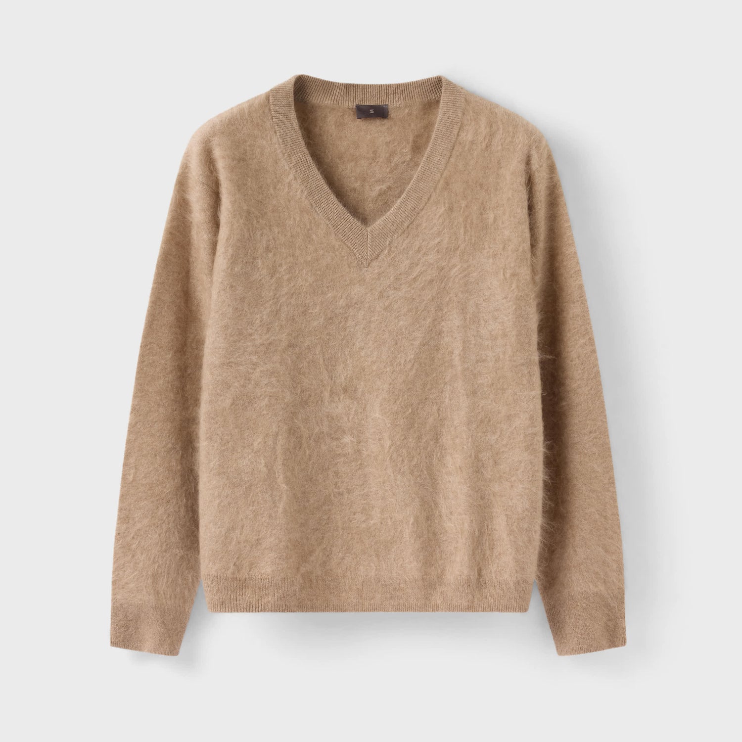 Women's Brushed Cashmere V-neck Sweater