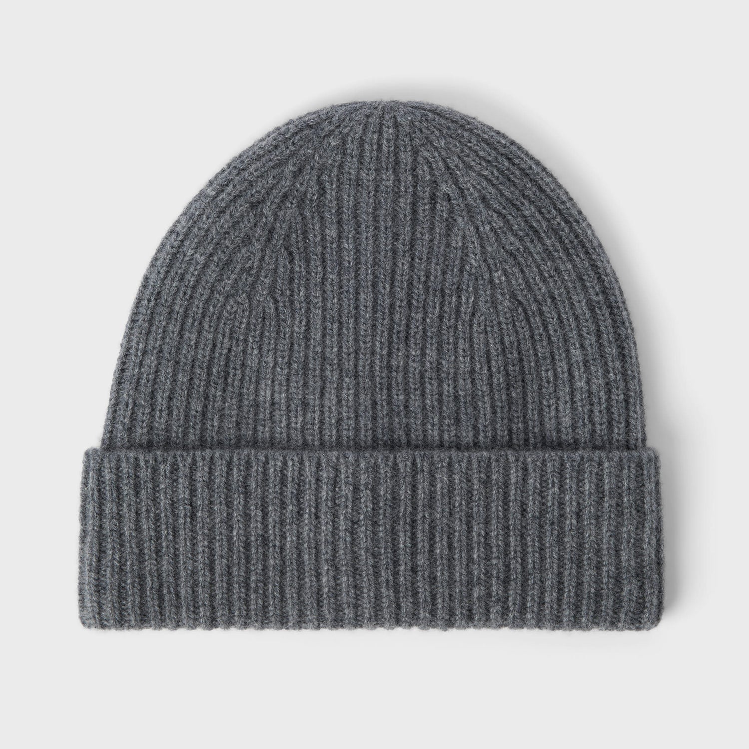Classic Ribbed Cashmere Beanie