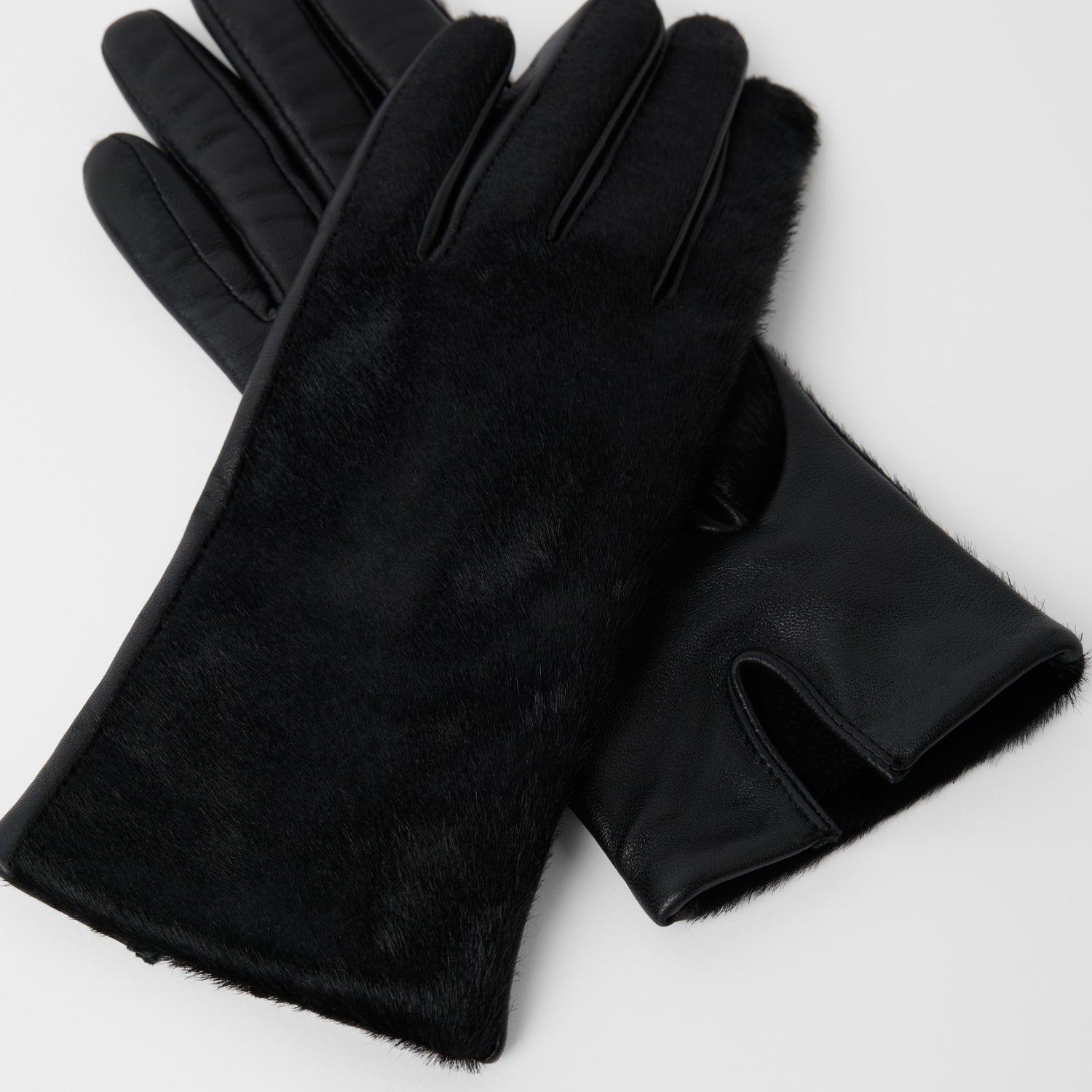 Women's Pony Hair Leather Gloves