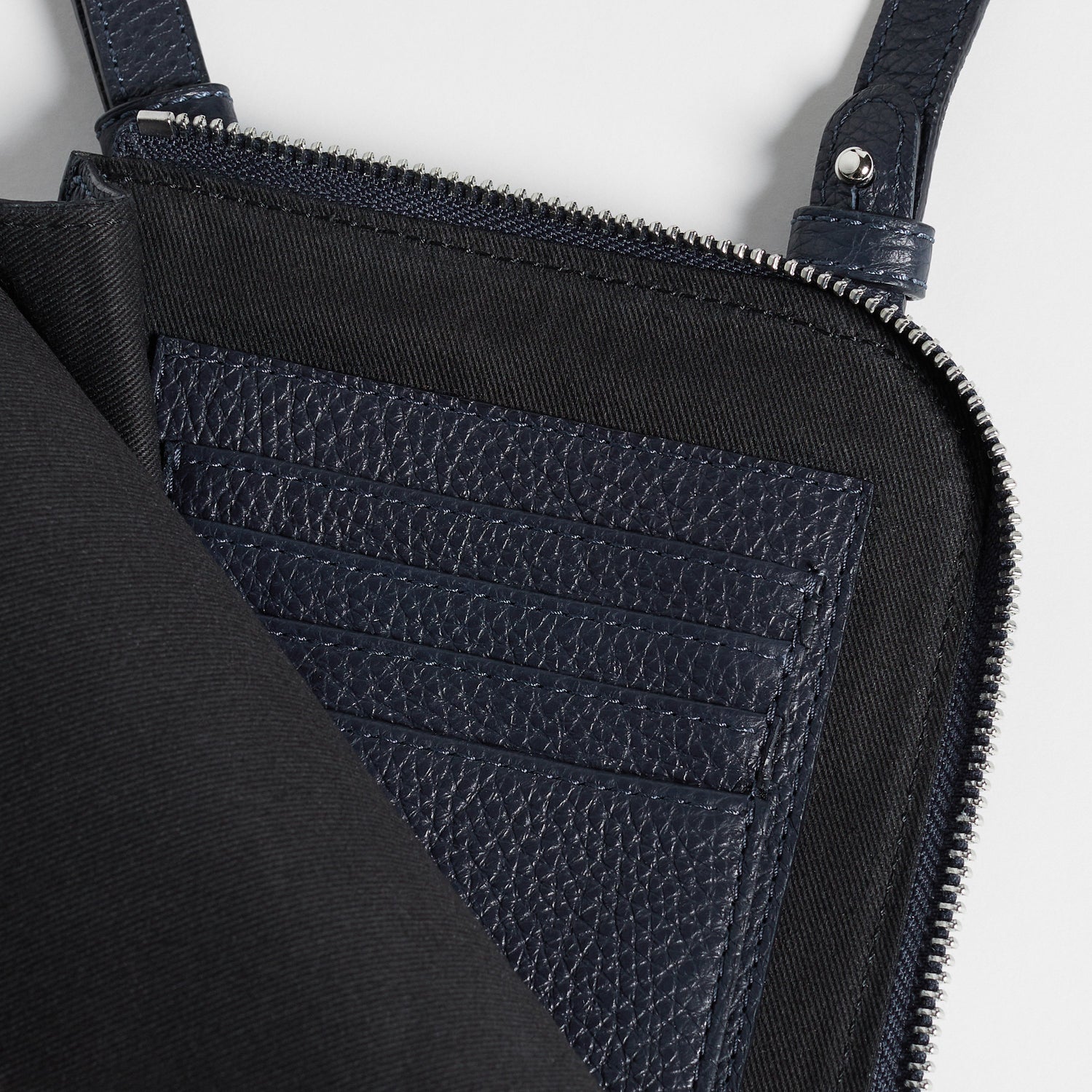 Full-Grain Leather Crossbody Wallet