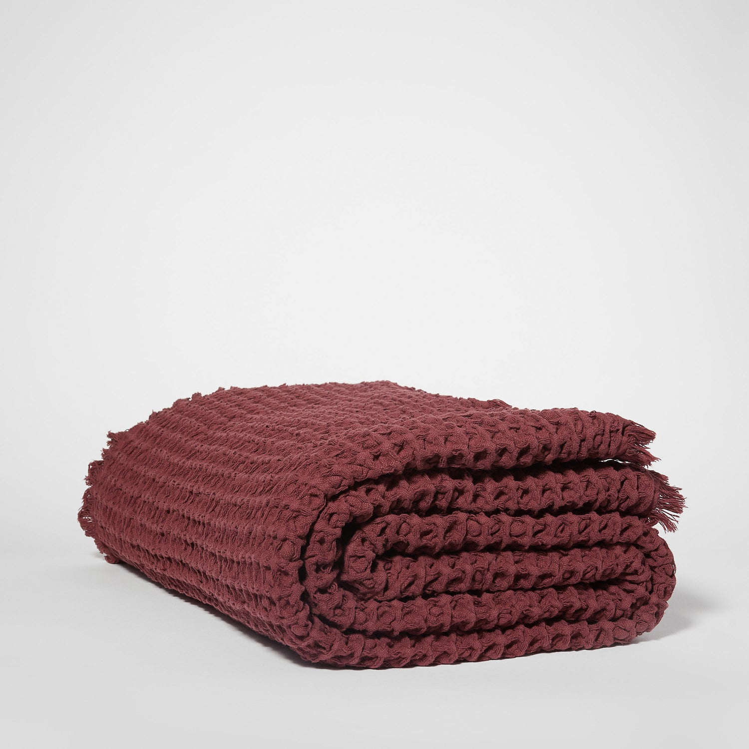 Oversized Waffle Knit Bedspread