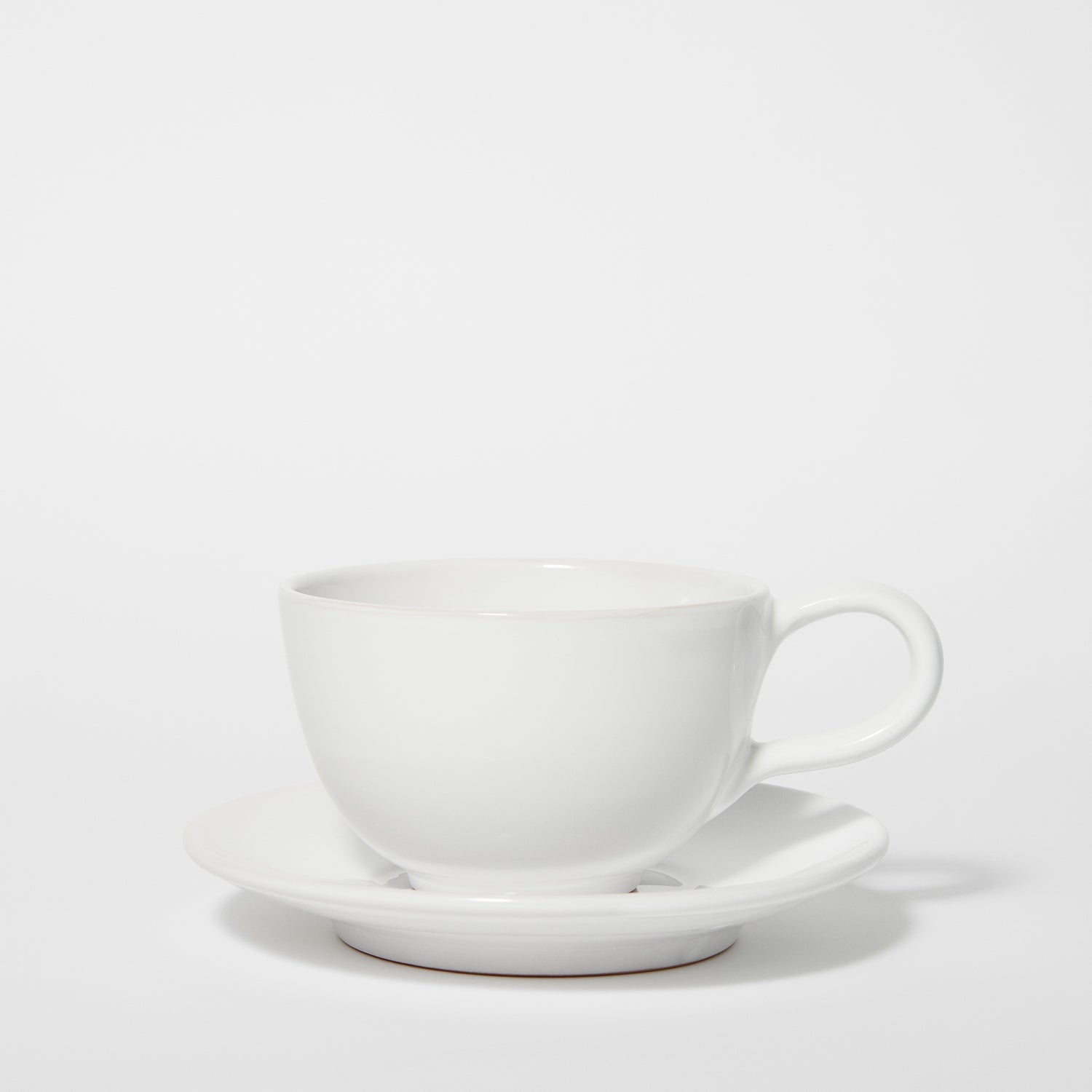 Ceramic Large Cup With Saucer