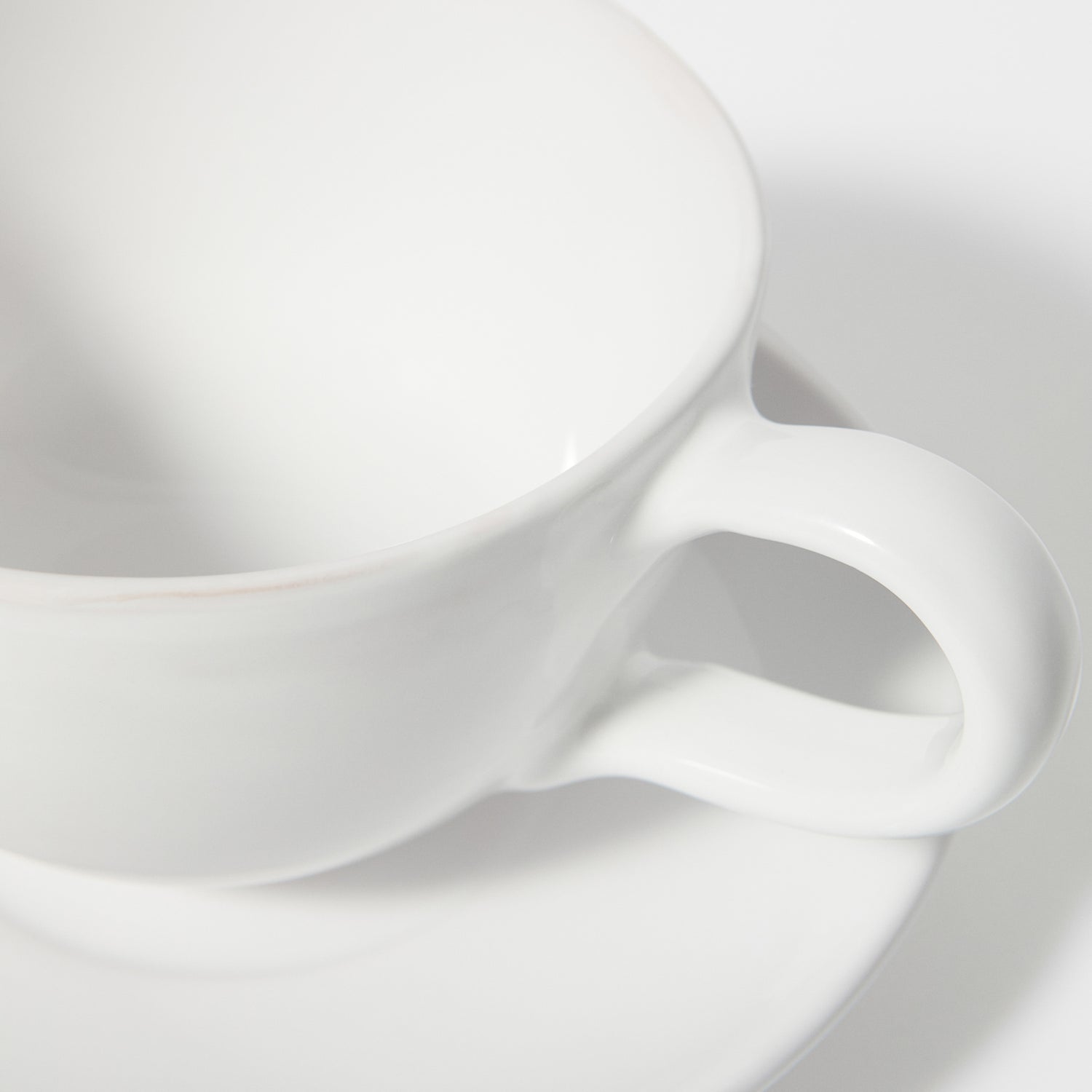 Ceramic Large Cup With Saucer