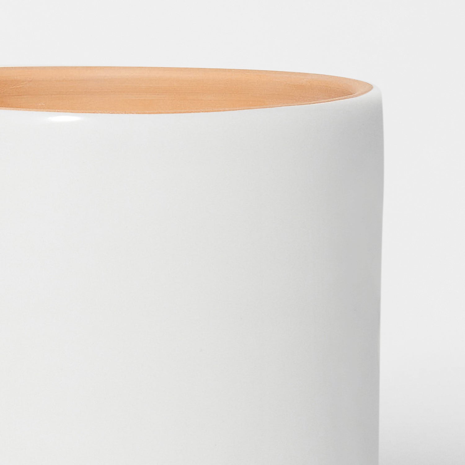 Ceramic High Cylinder Pot With Plate 30 cm