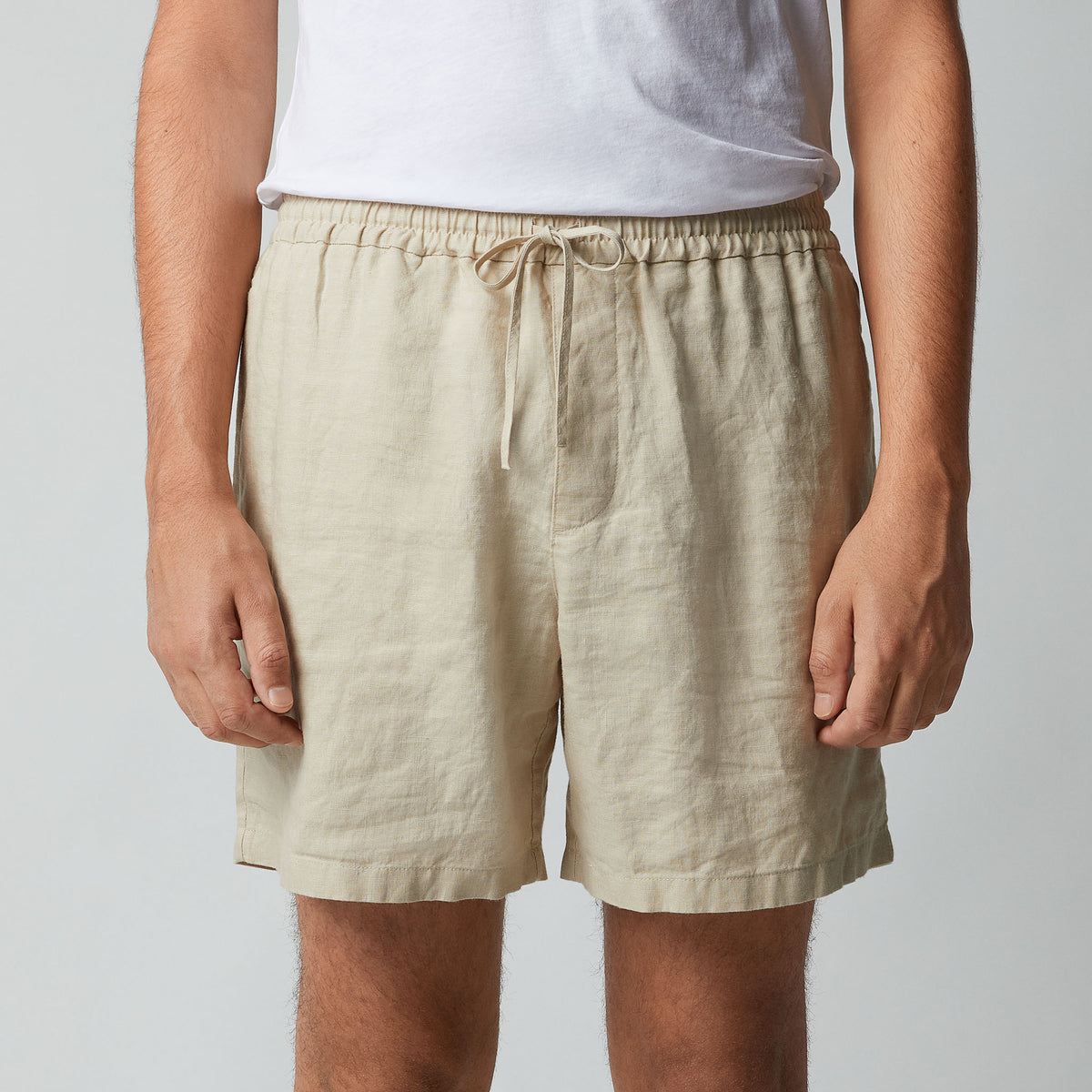 Men's Linen Drawstring Shorts