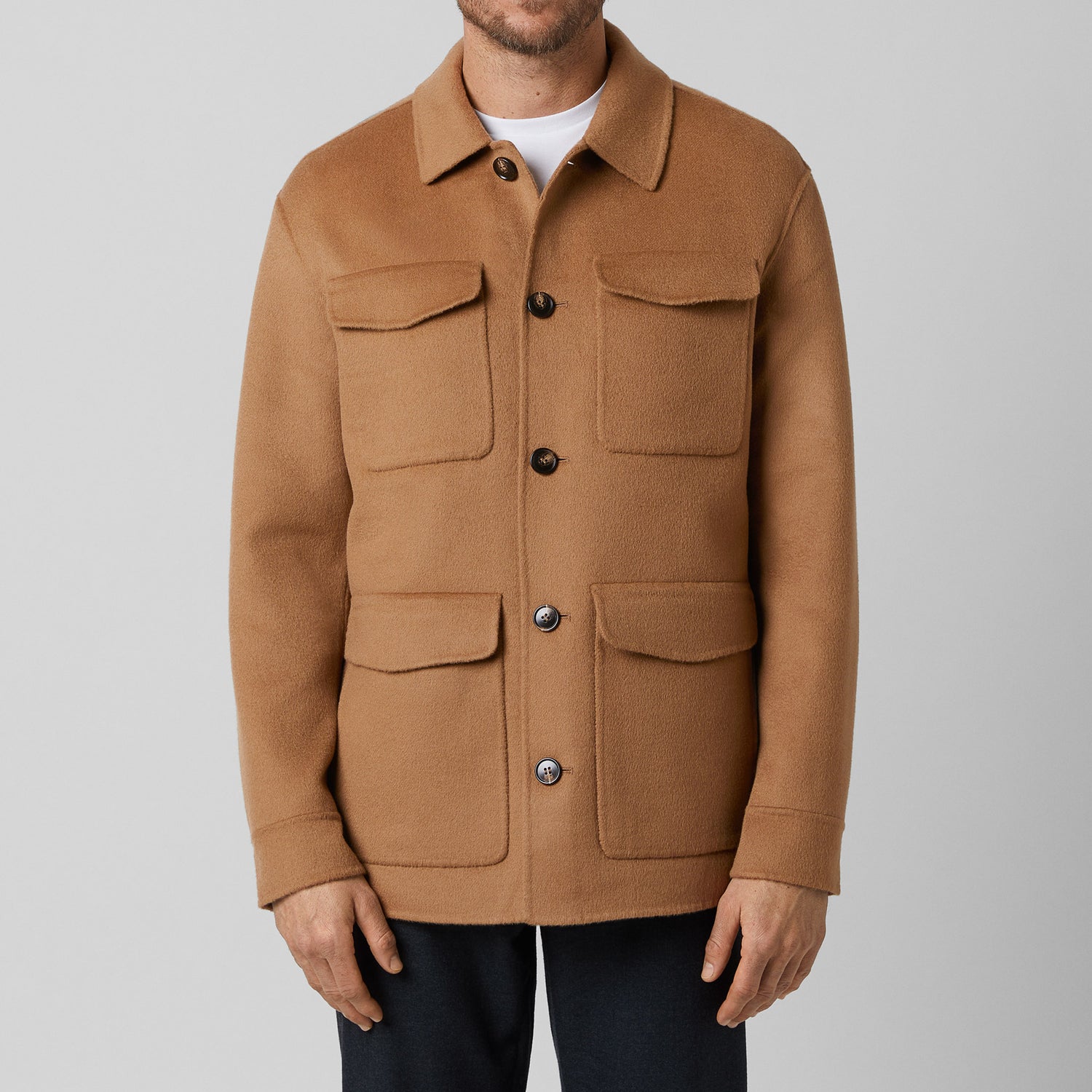 Men's Doublé Wool-Cashmere Jacket