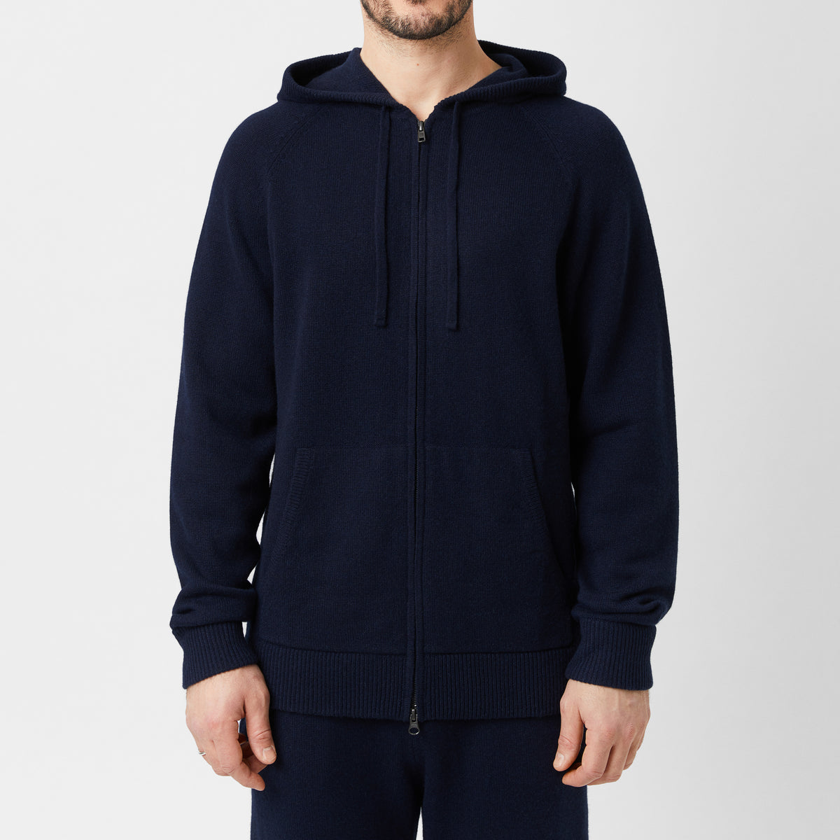 Men's Cashmere Zip Hoodie