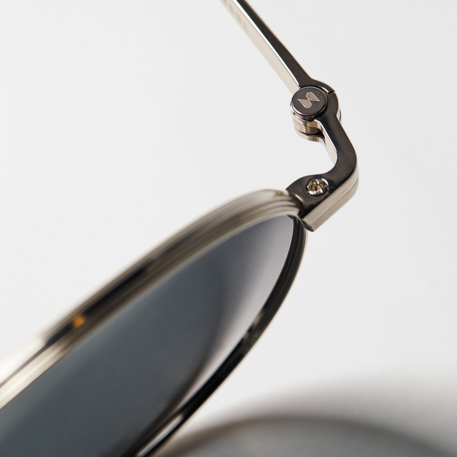 Pecorini Round Titanium Sunglasses