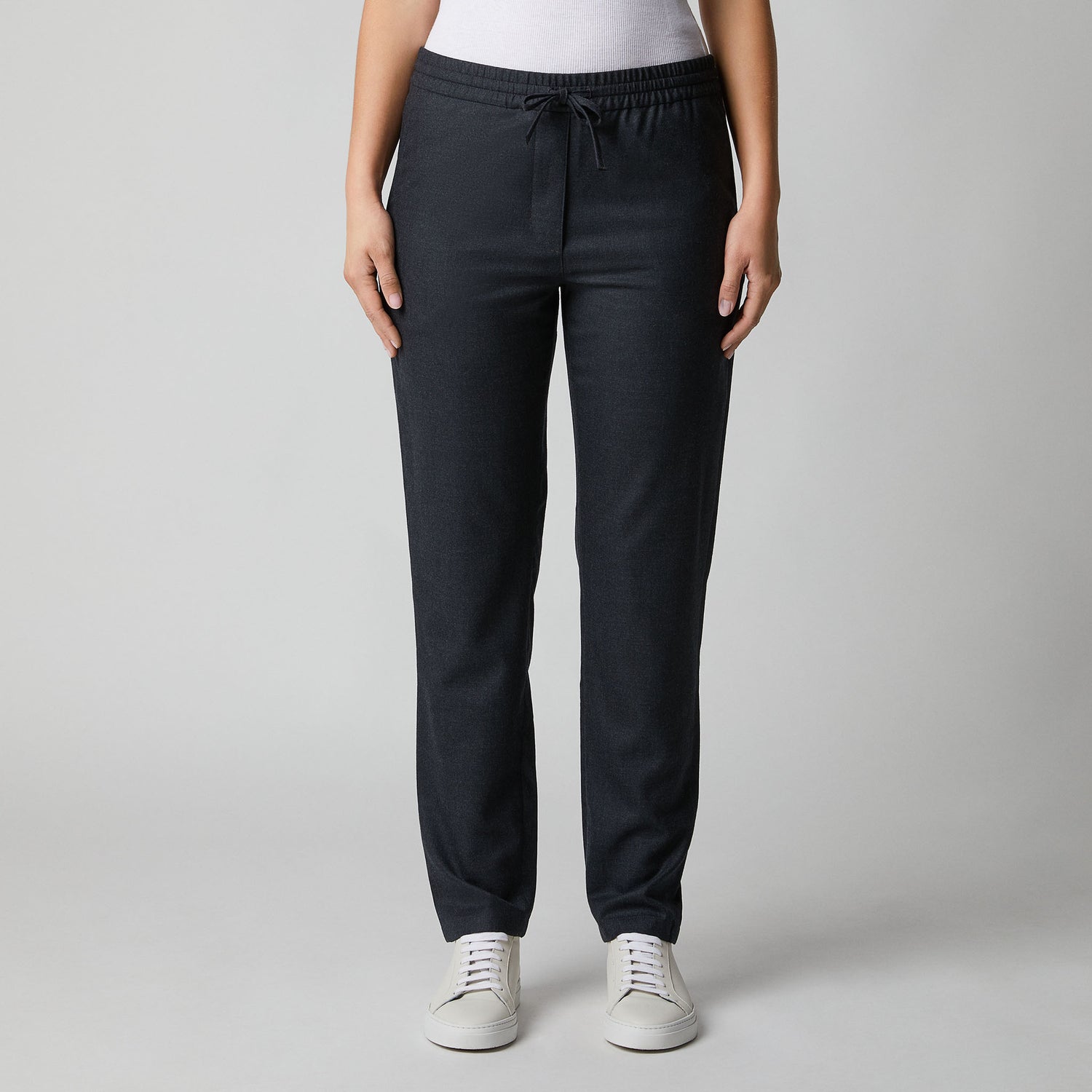 Women's Wool Drawstring Trousers