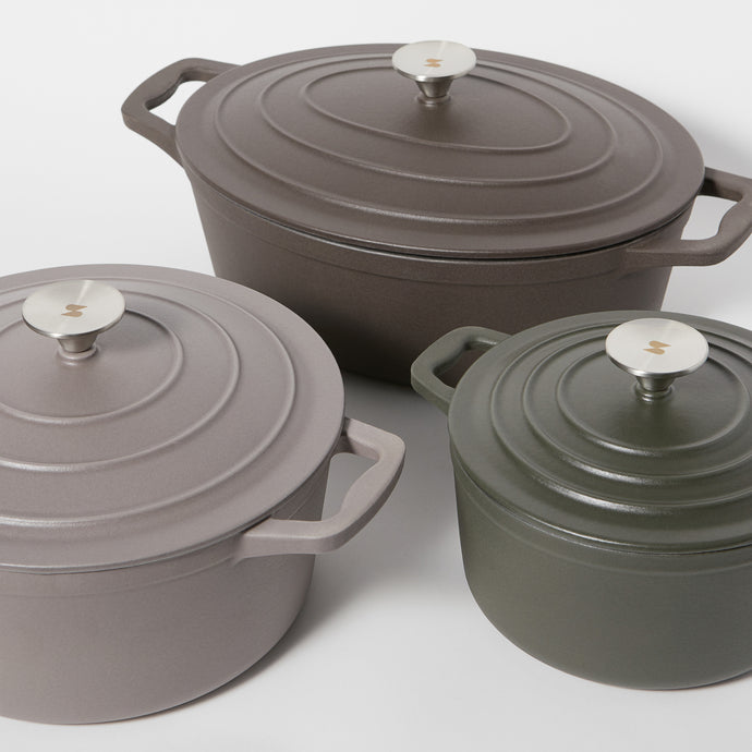Introducing: The enamelled cast iron casserole pot series