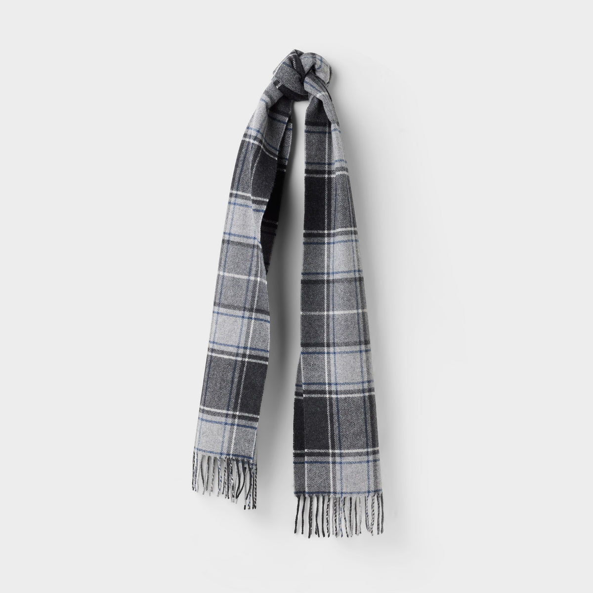 Checked Wool-Cashmere Scarf