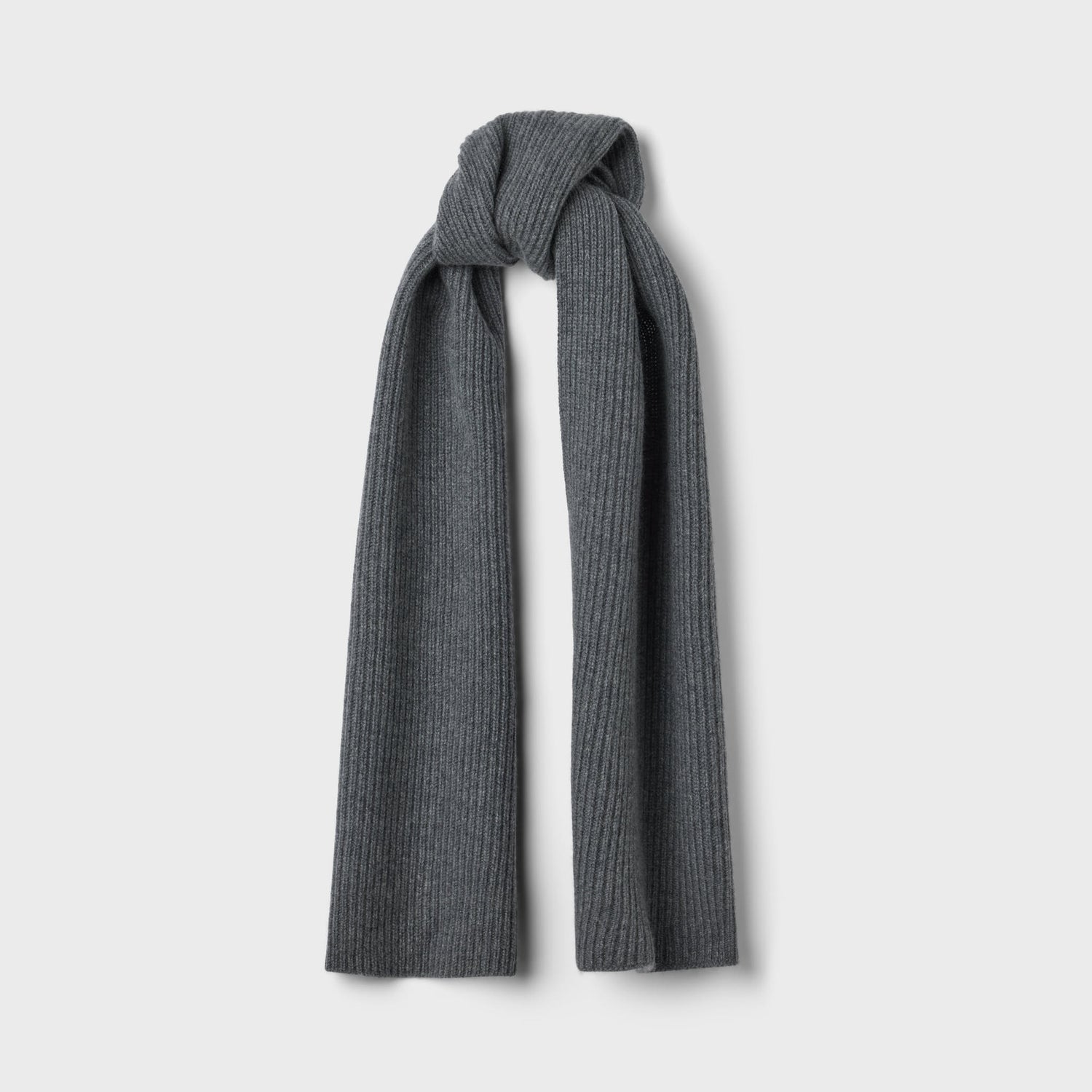 Classic Cashmere Ribbed Scarf