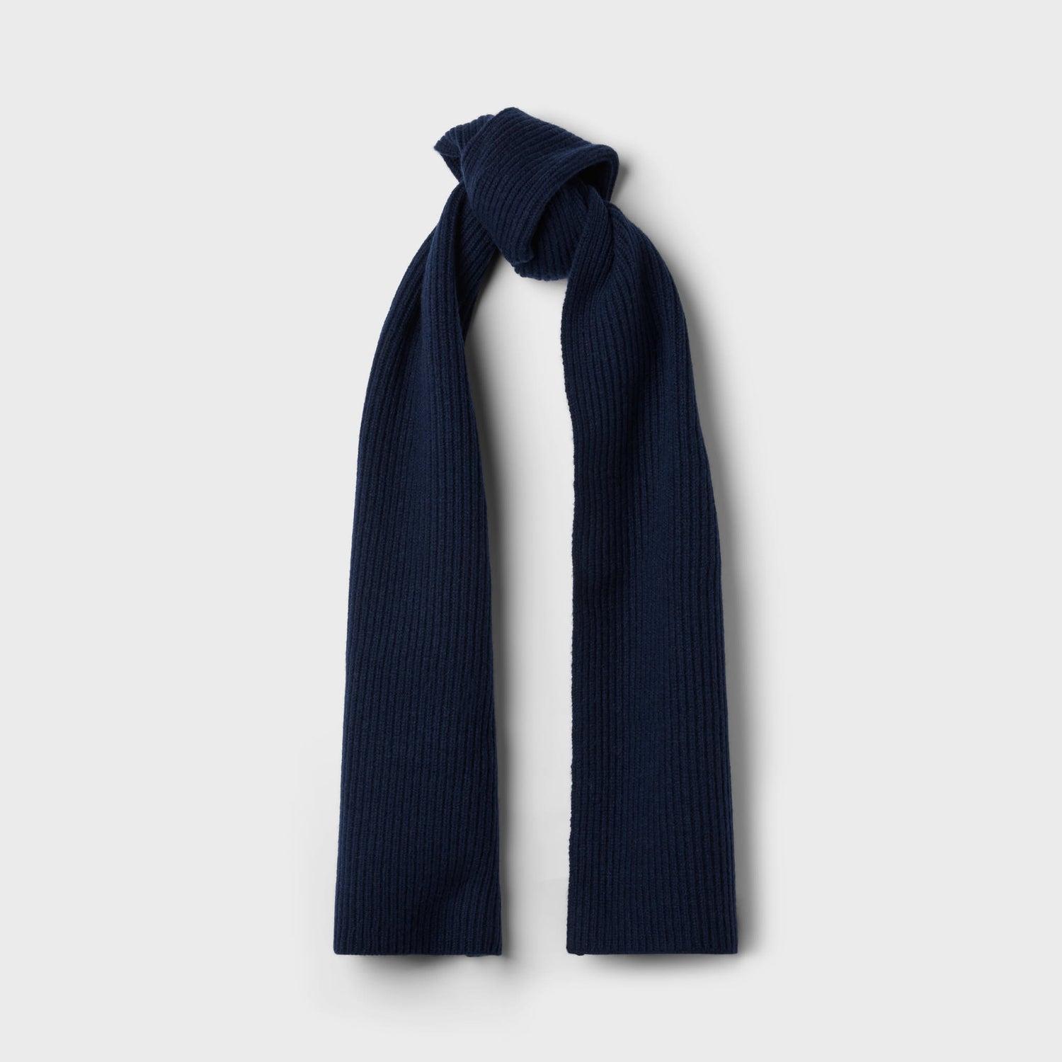 Classic Cashmere Ribbed Scarf