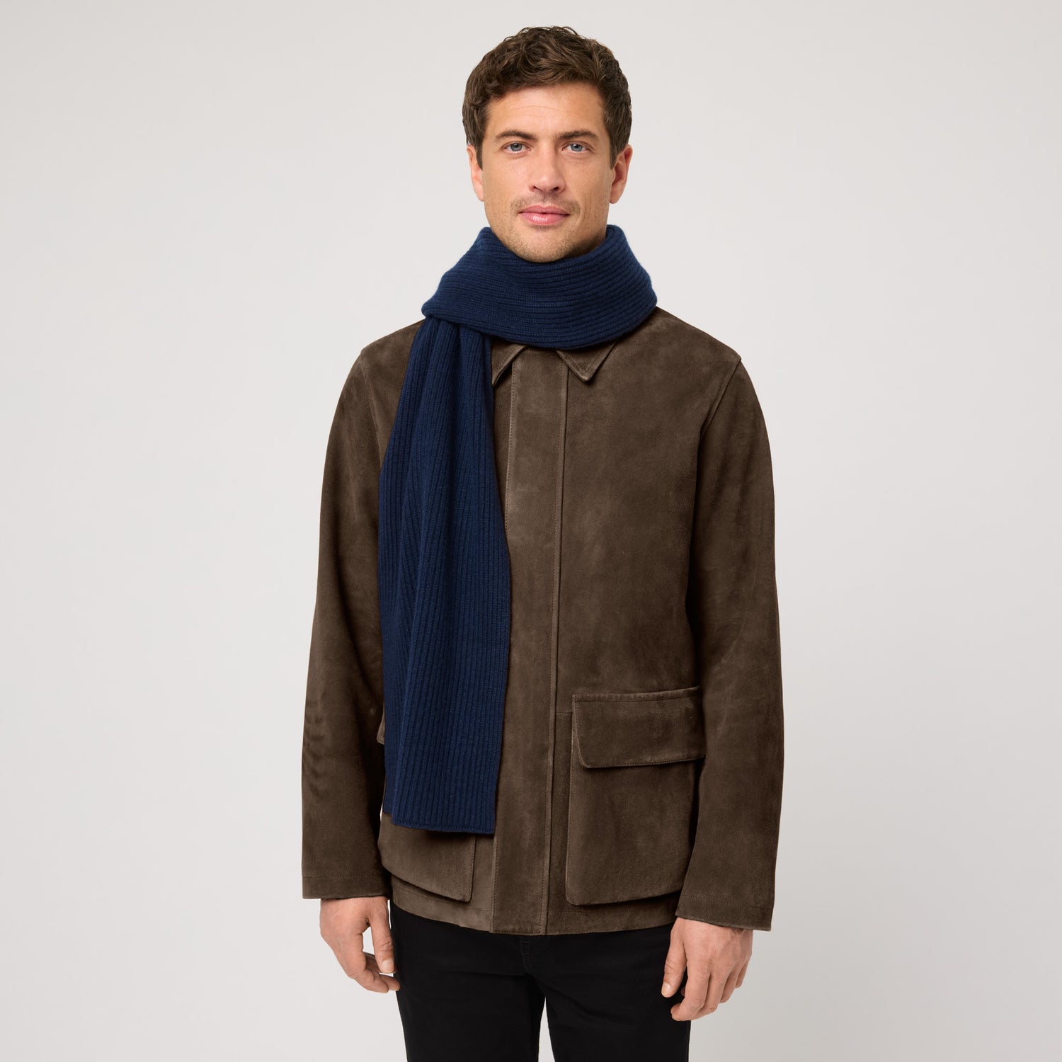 Classic Cashmere Ribbed Scarf