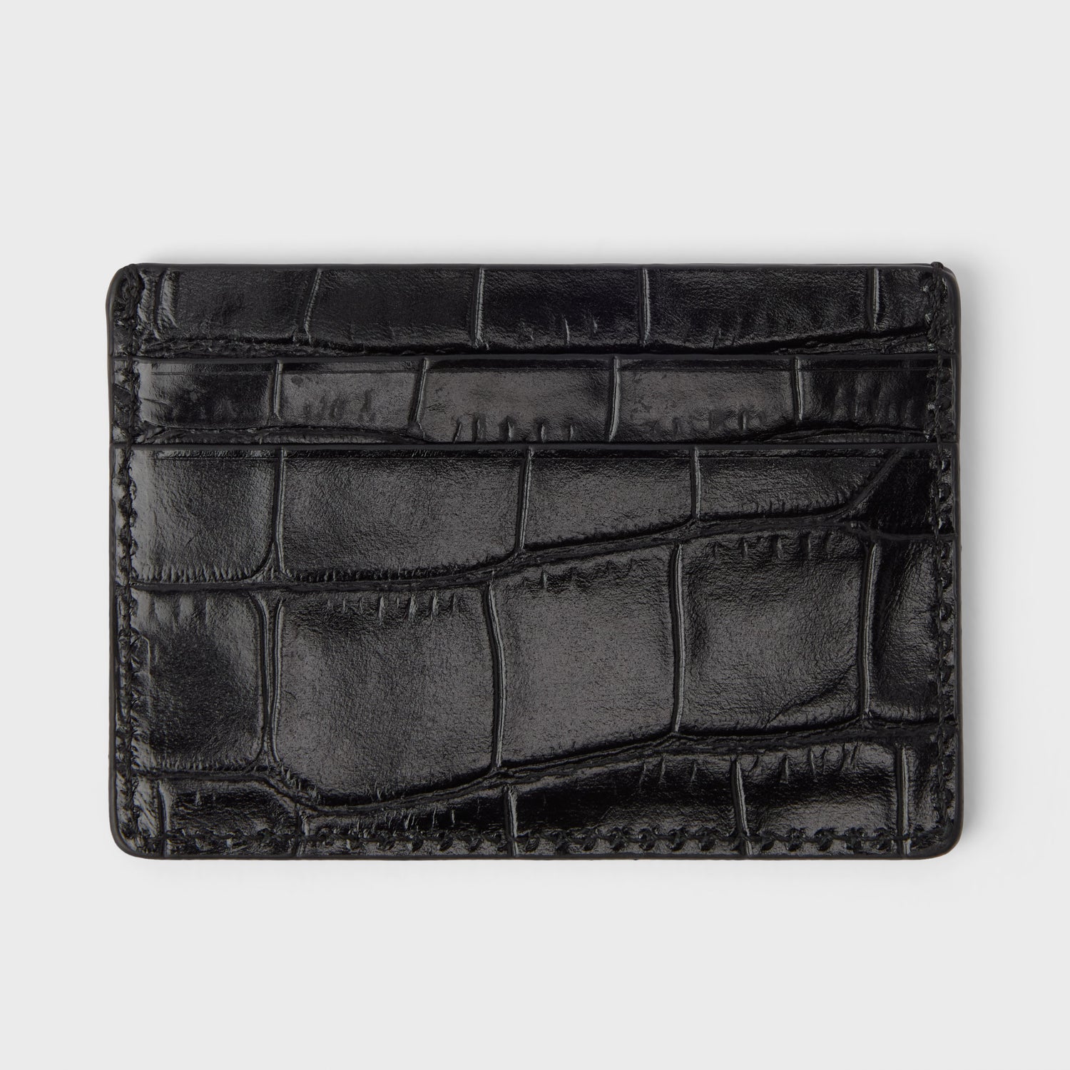 Croco Leather Card Holder