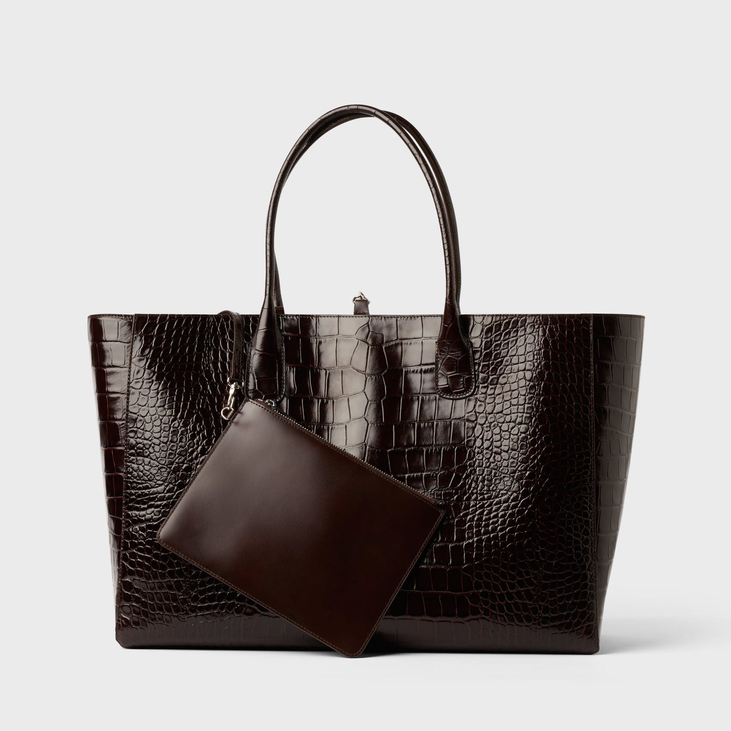 Large Croco Cabas Bag