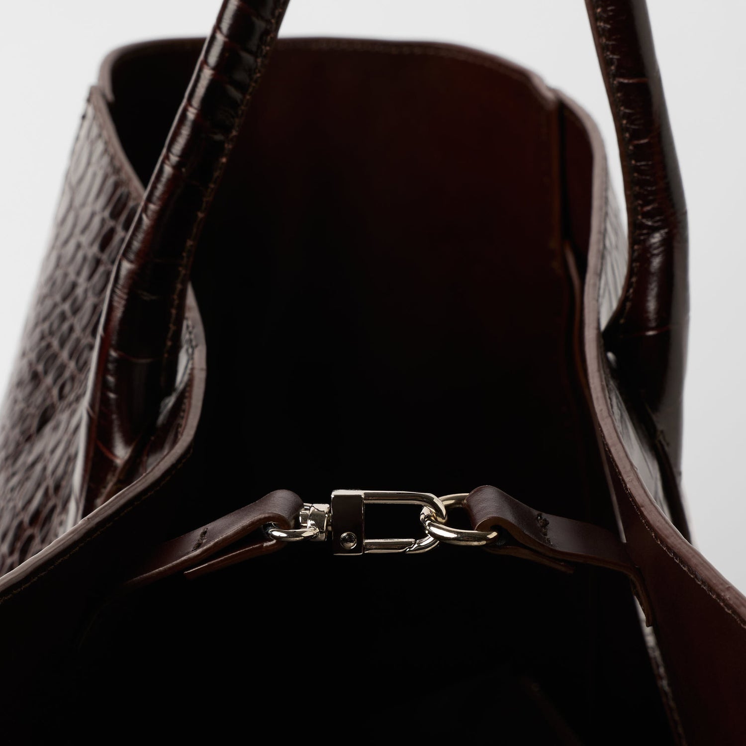 Large Croco Cabas Bag