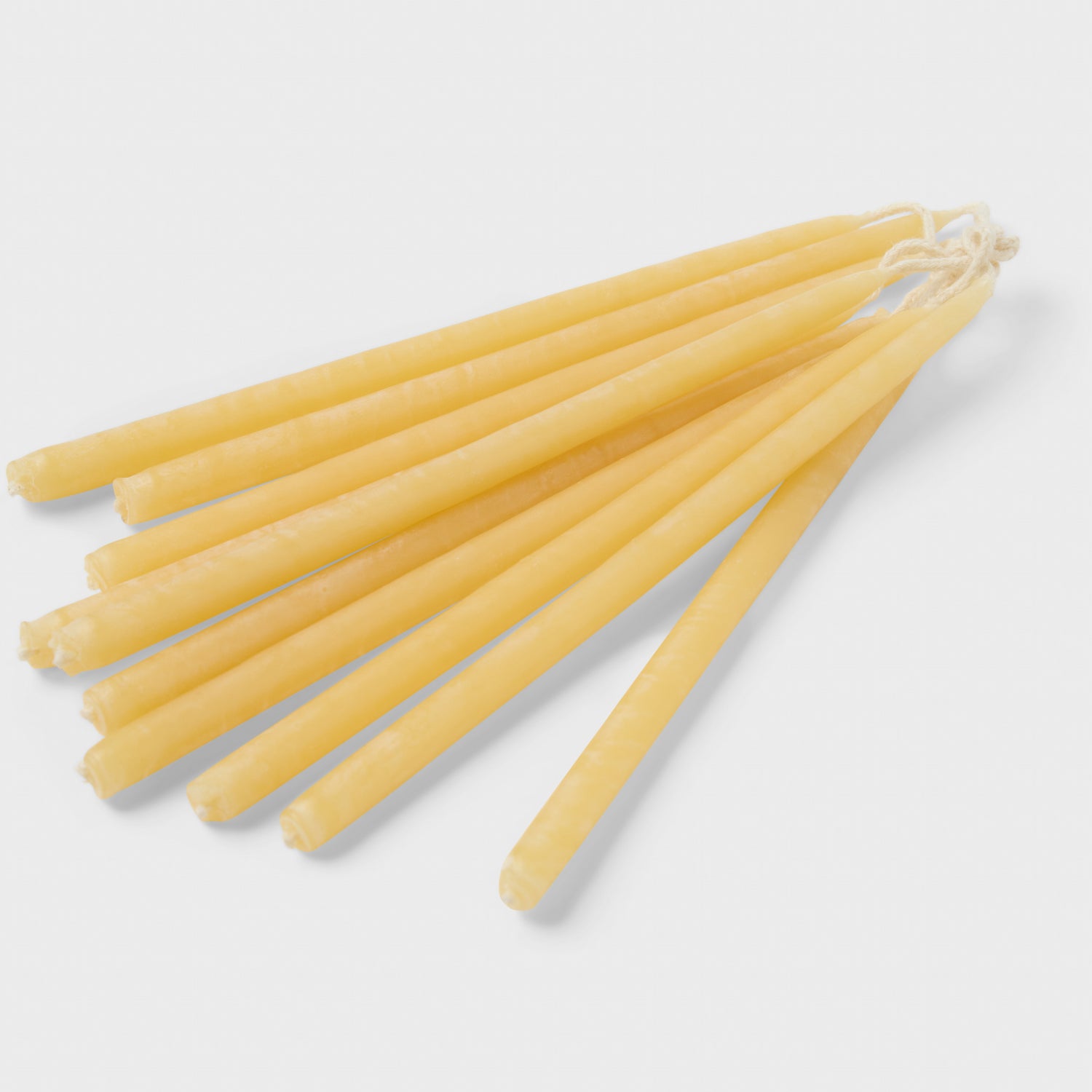 Hand Cast Beeswax Cake Candles 10-P