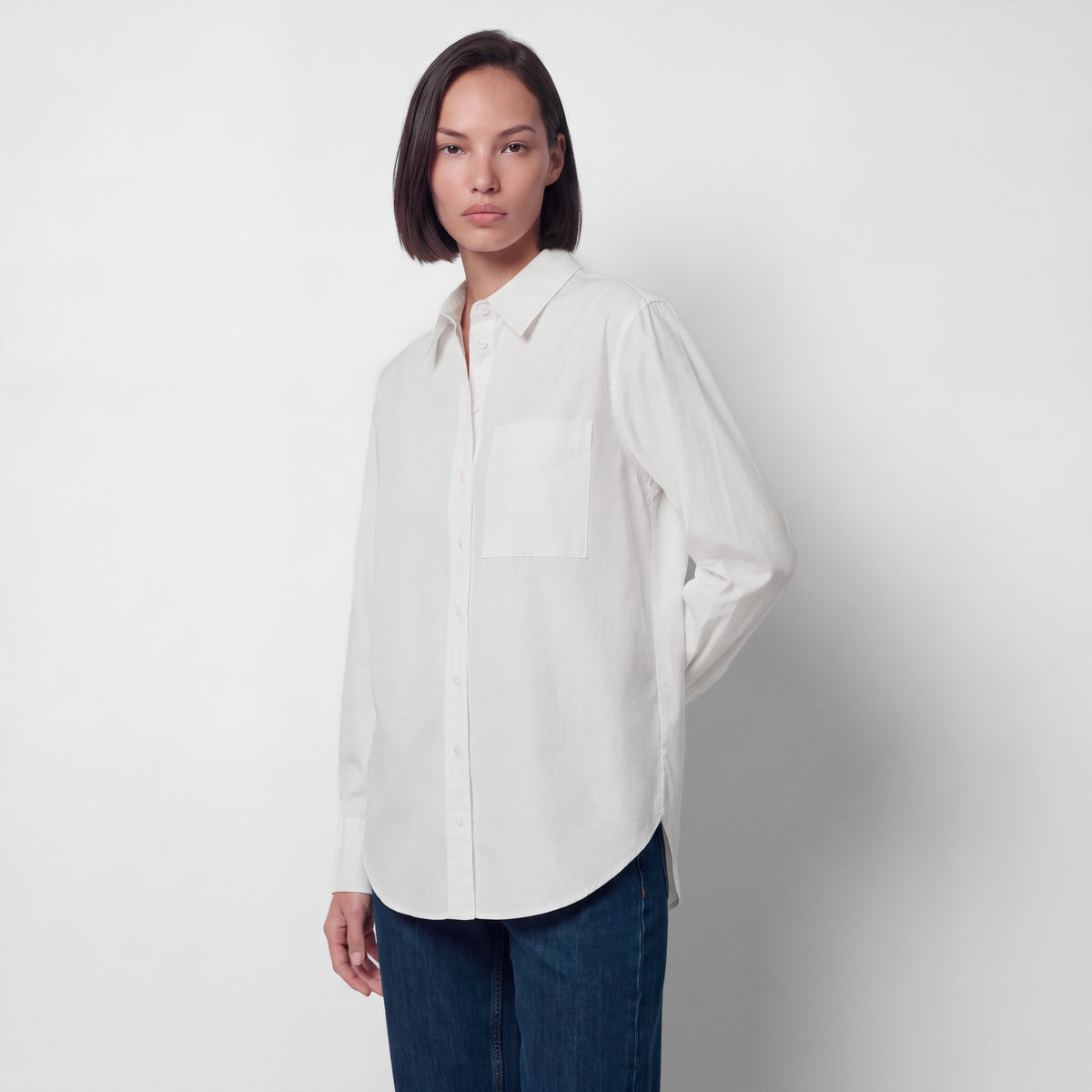 Women's Cotton-Poplin Shirt