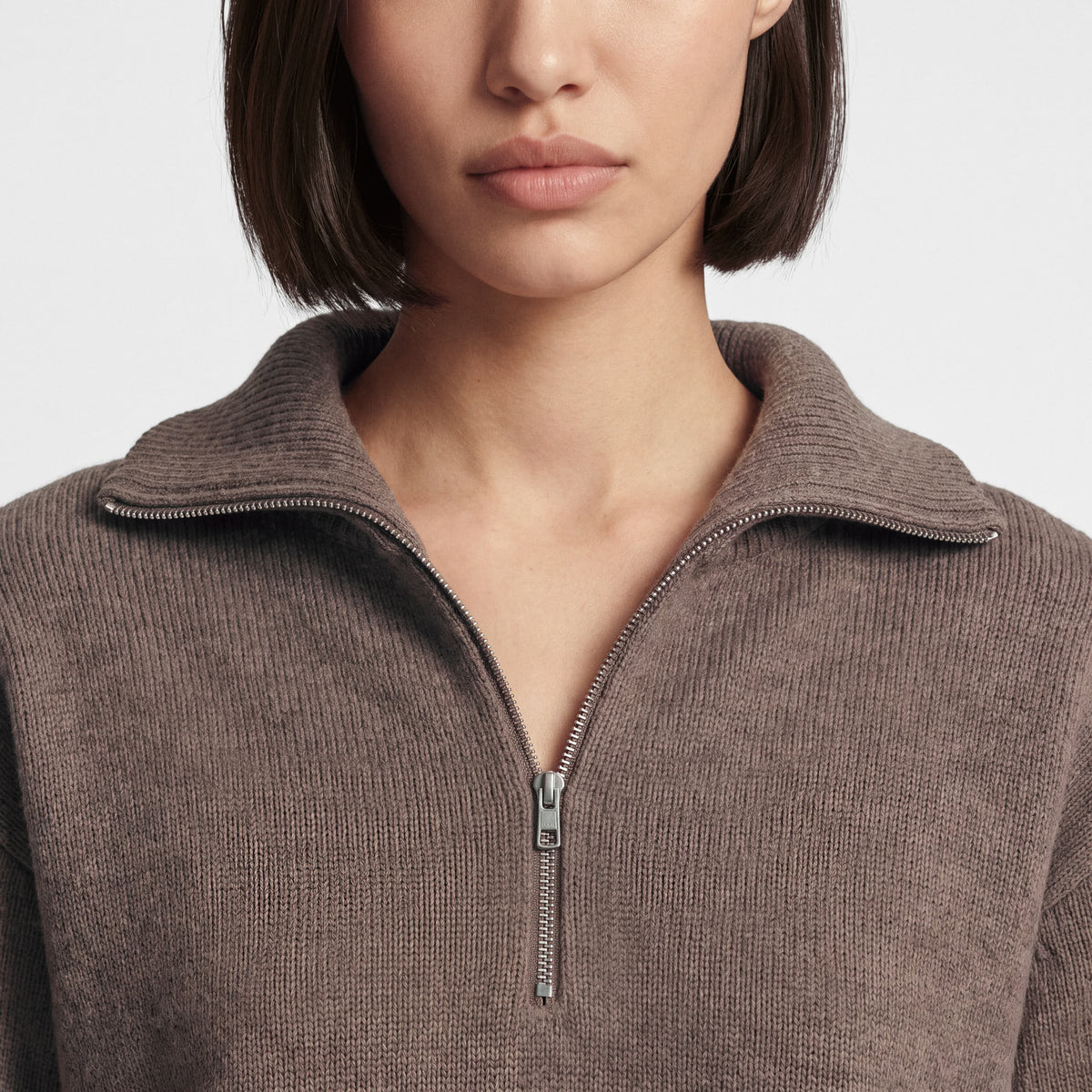 Women's Cashmere Half Zip Sweater