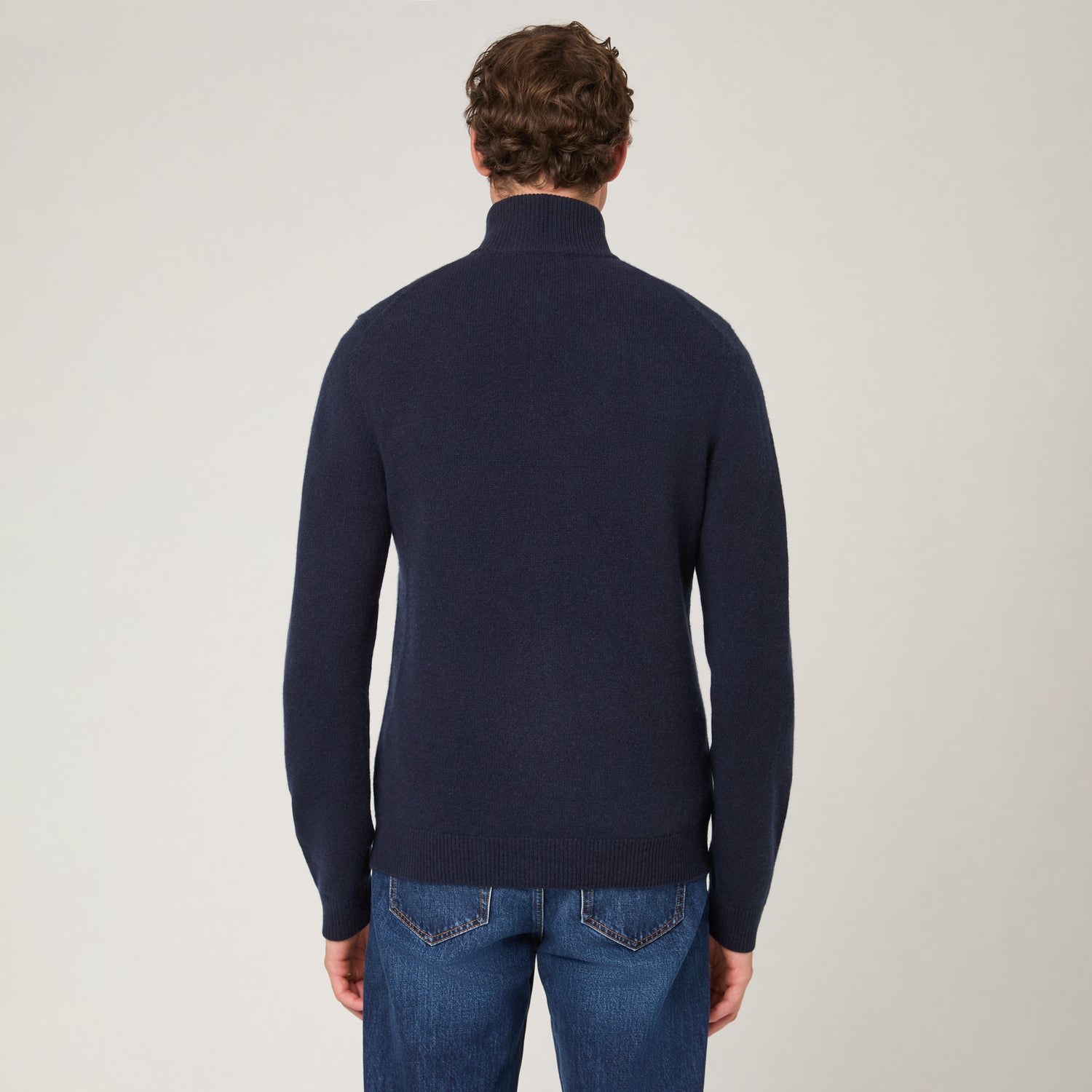 Men's Cashmere Half Zip Sweater
