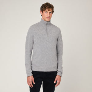 Men's Cashmere Half Zip Sweater