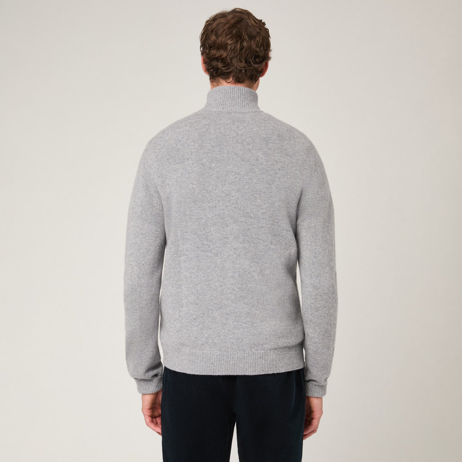 Men's Cashmere Half Zip Sweater