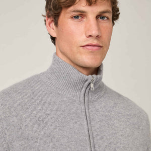 Men's Cashmere Half Zip Sweater