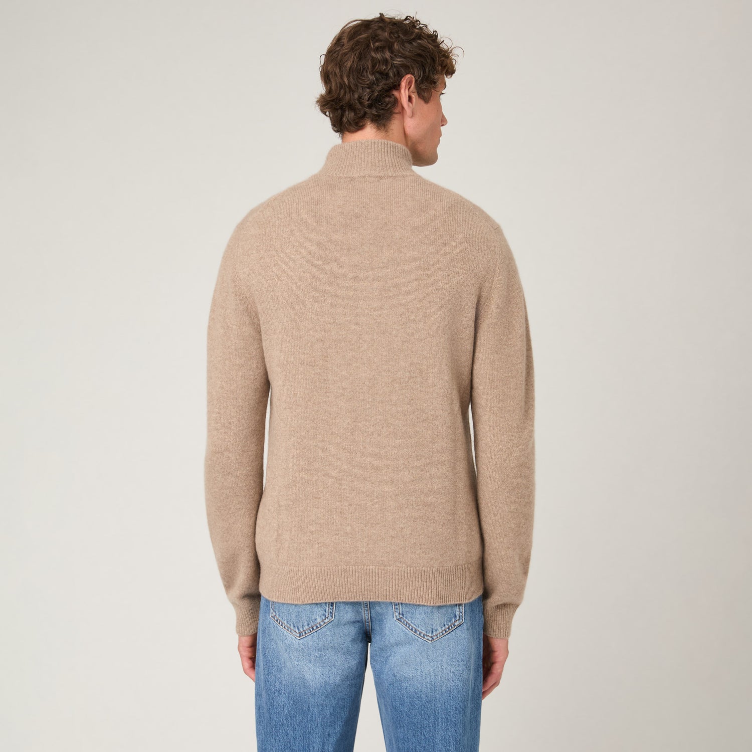 Men's Cashmere Half Zip Sweater