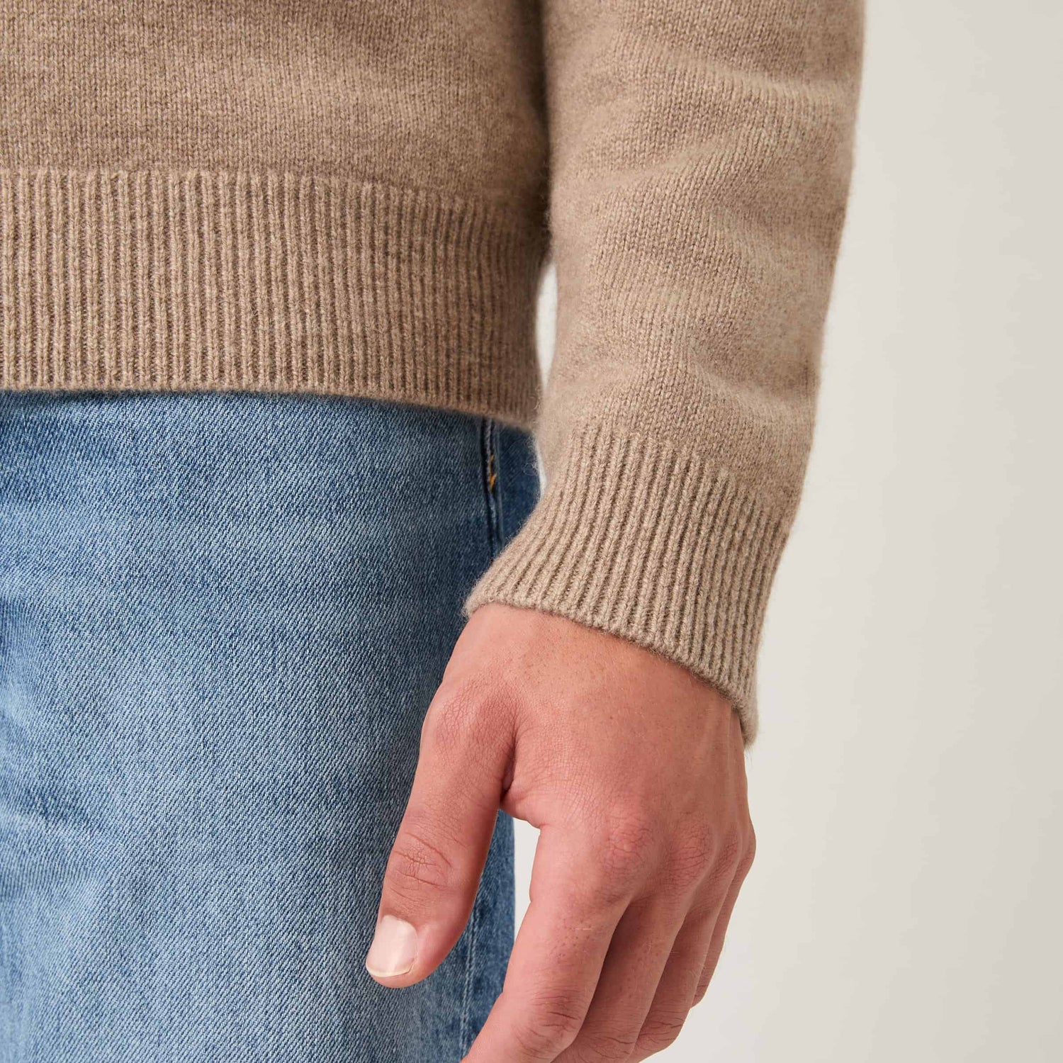 Men's Cashmere Half Zip Sweater