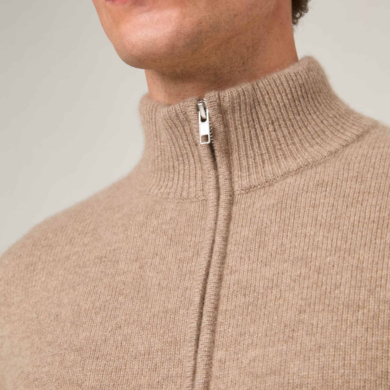Men's Cashmere Half Zip Sweater