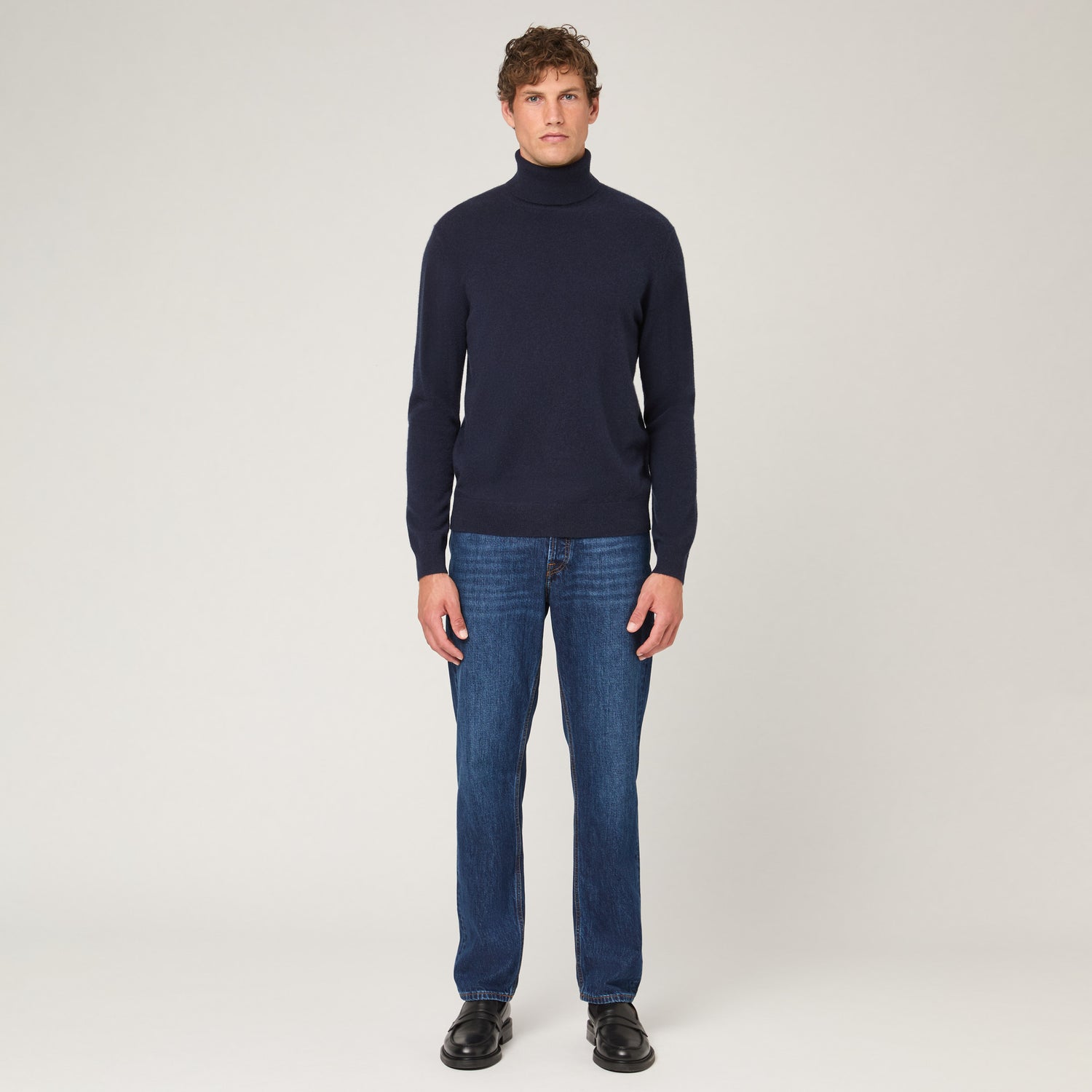 Men's Cashmere Roll Neck Sweater