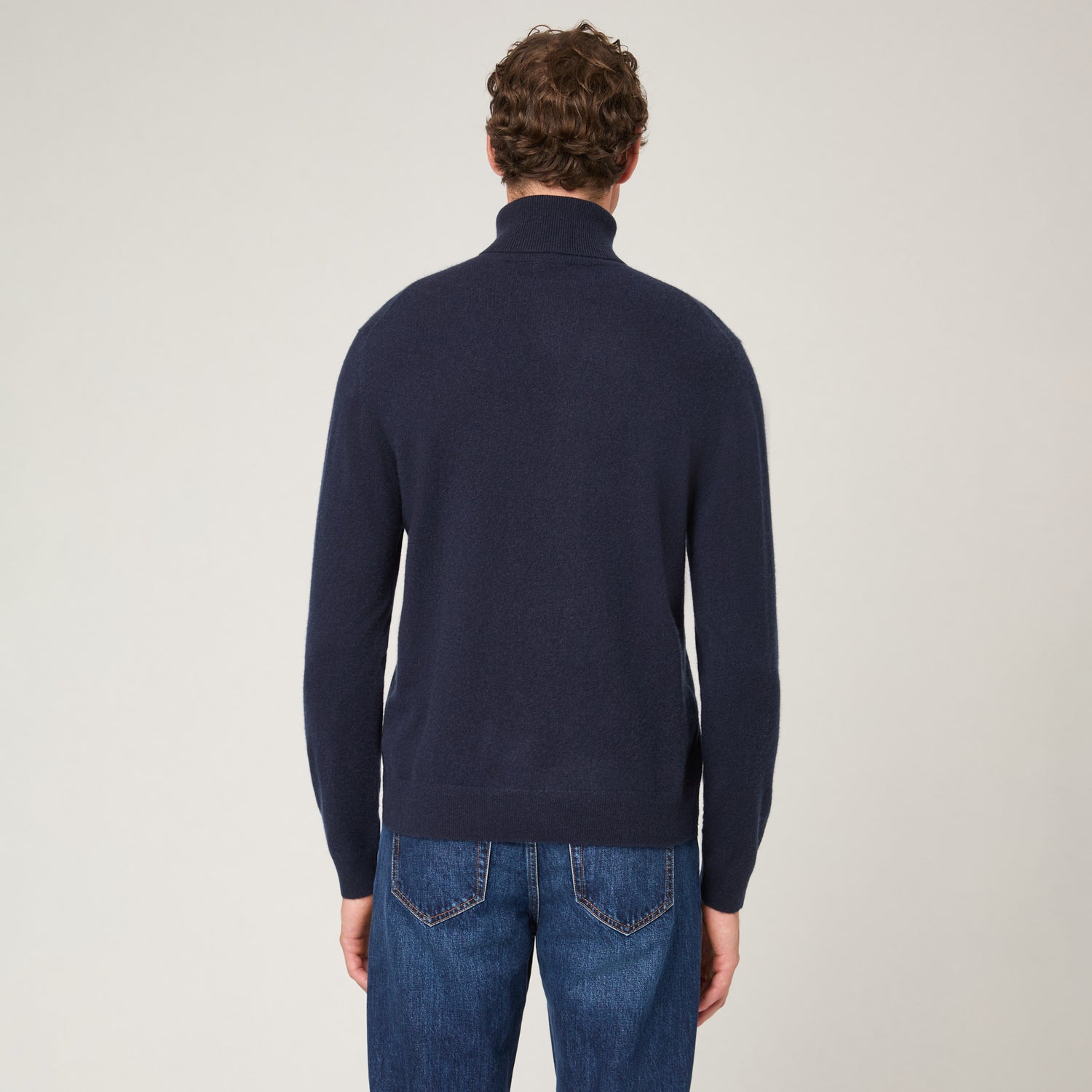 Men's Cashmere Roll Neck Sweater
