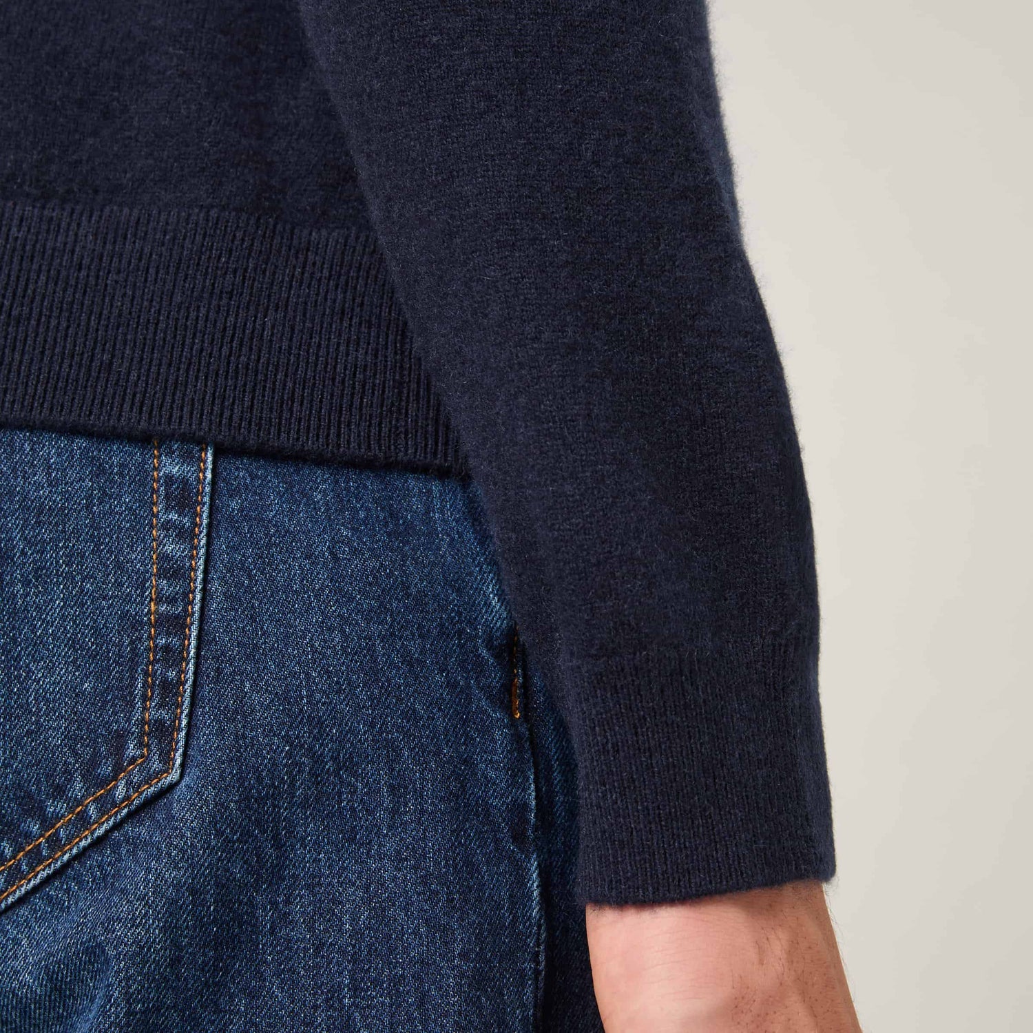 Men's Cashmere Roll Neck Sweater